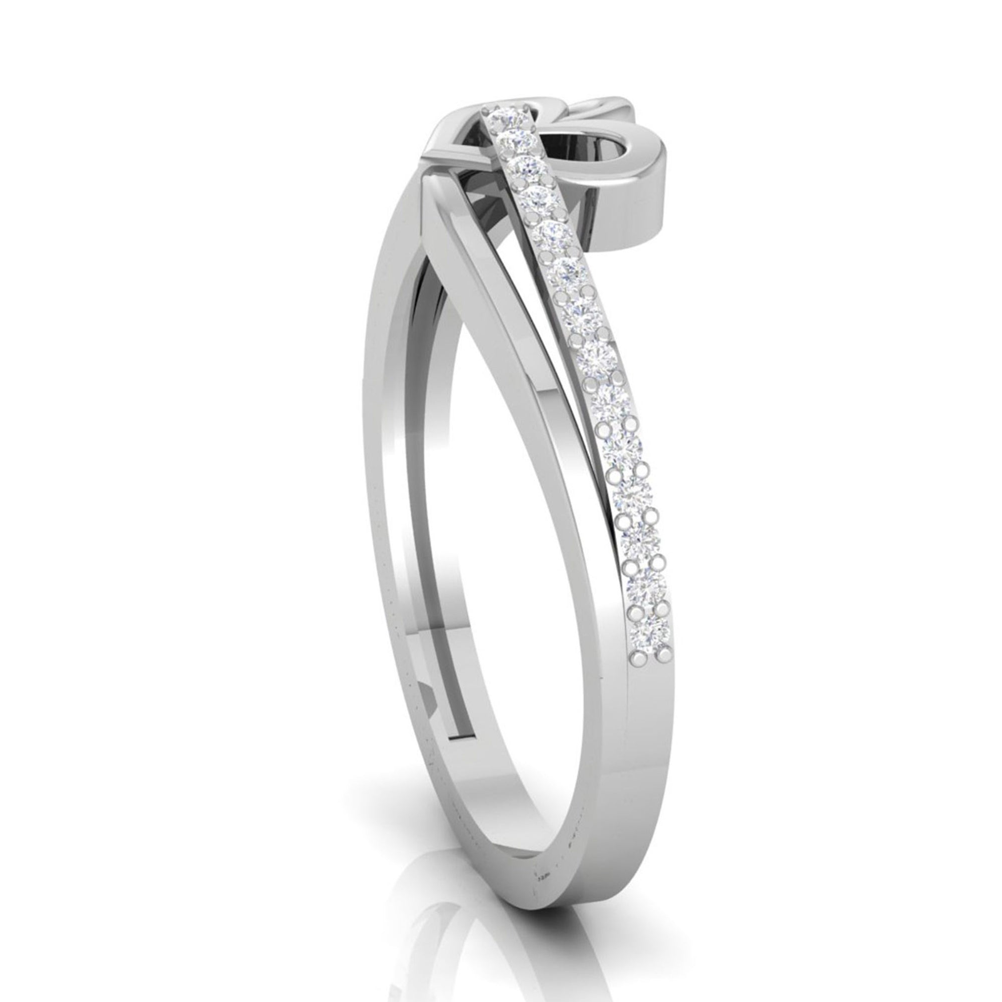 Sterling Silver Adjustable Heart Ring