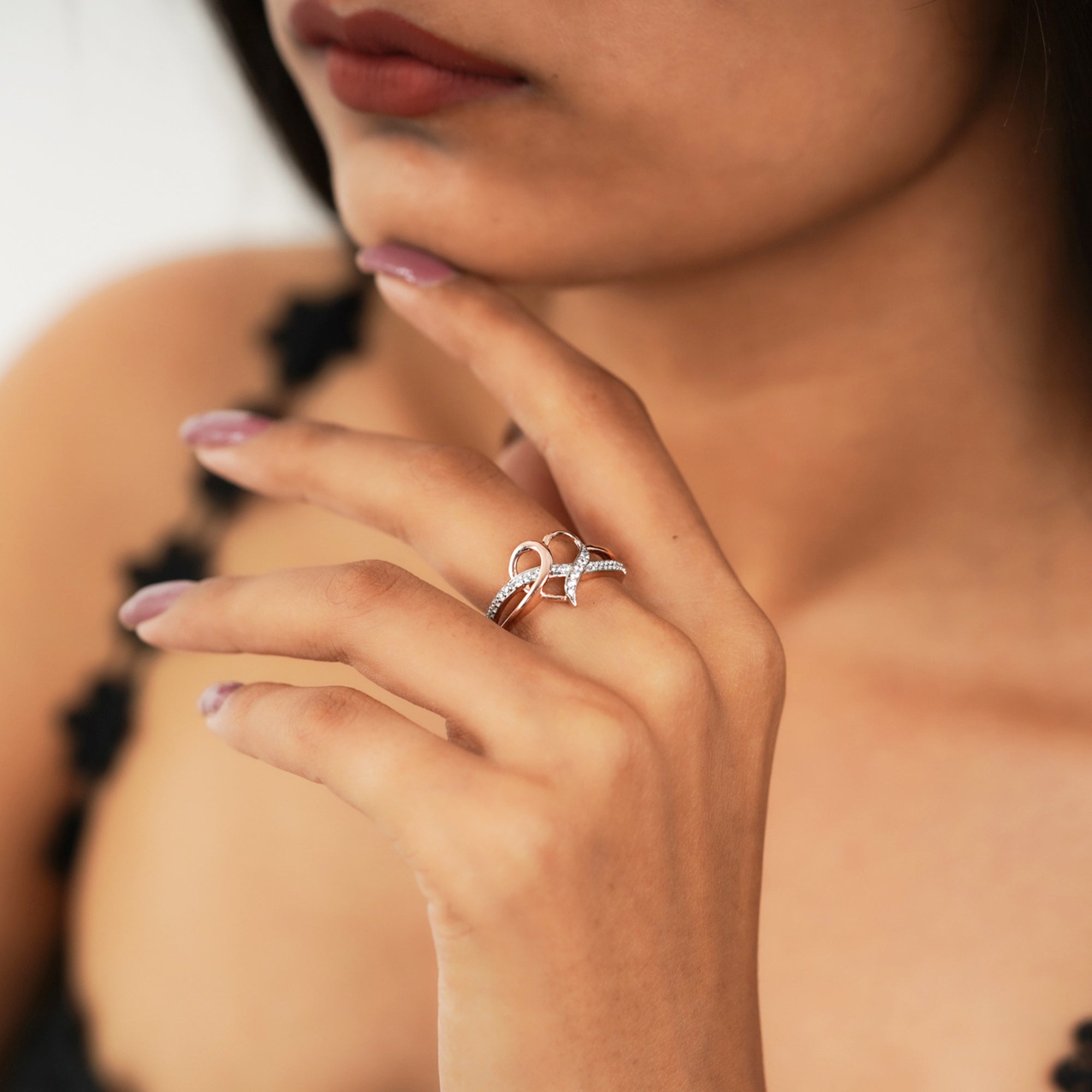 Intertwined Heart Eternal Love Ring