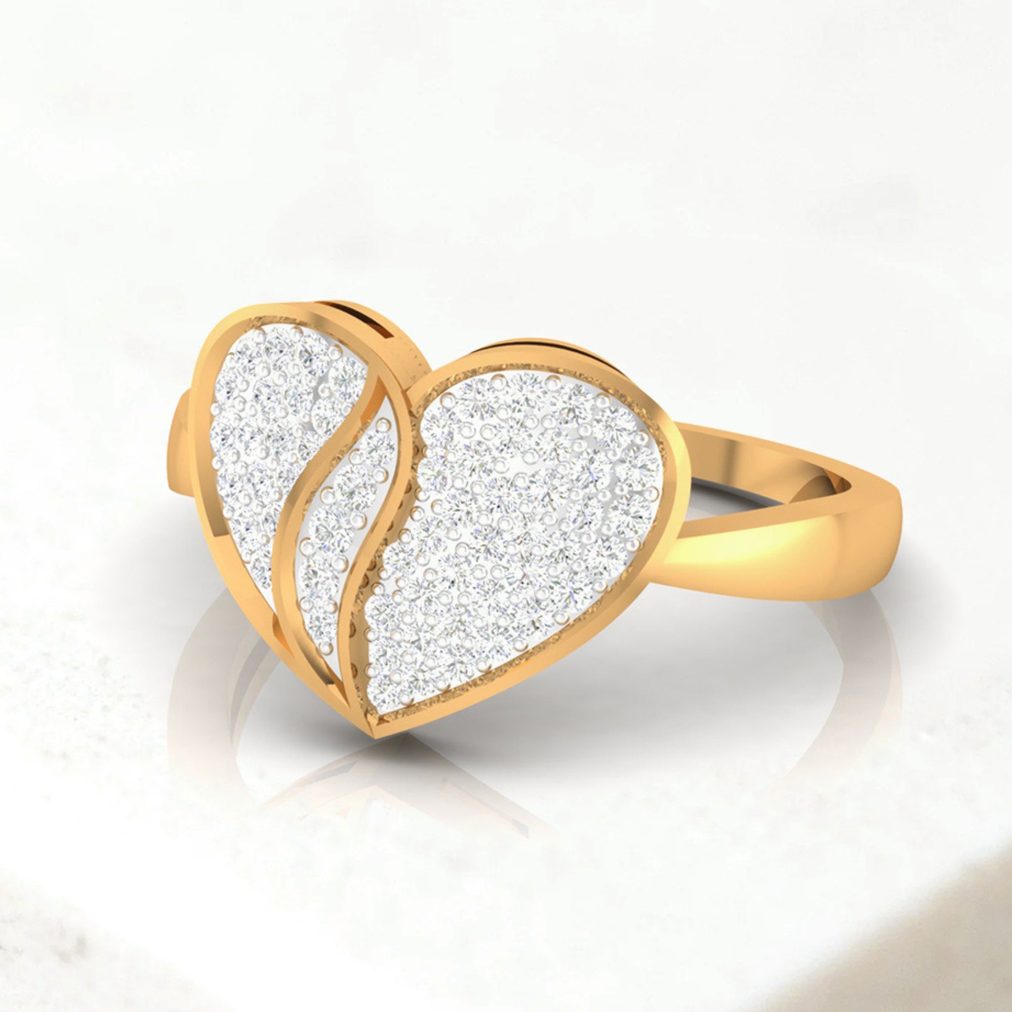 Heart Diamond Promise Ring