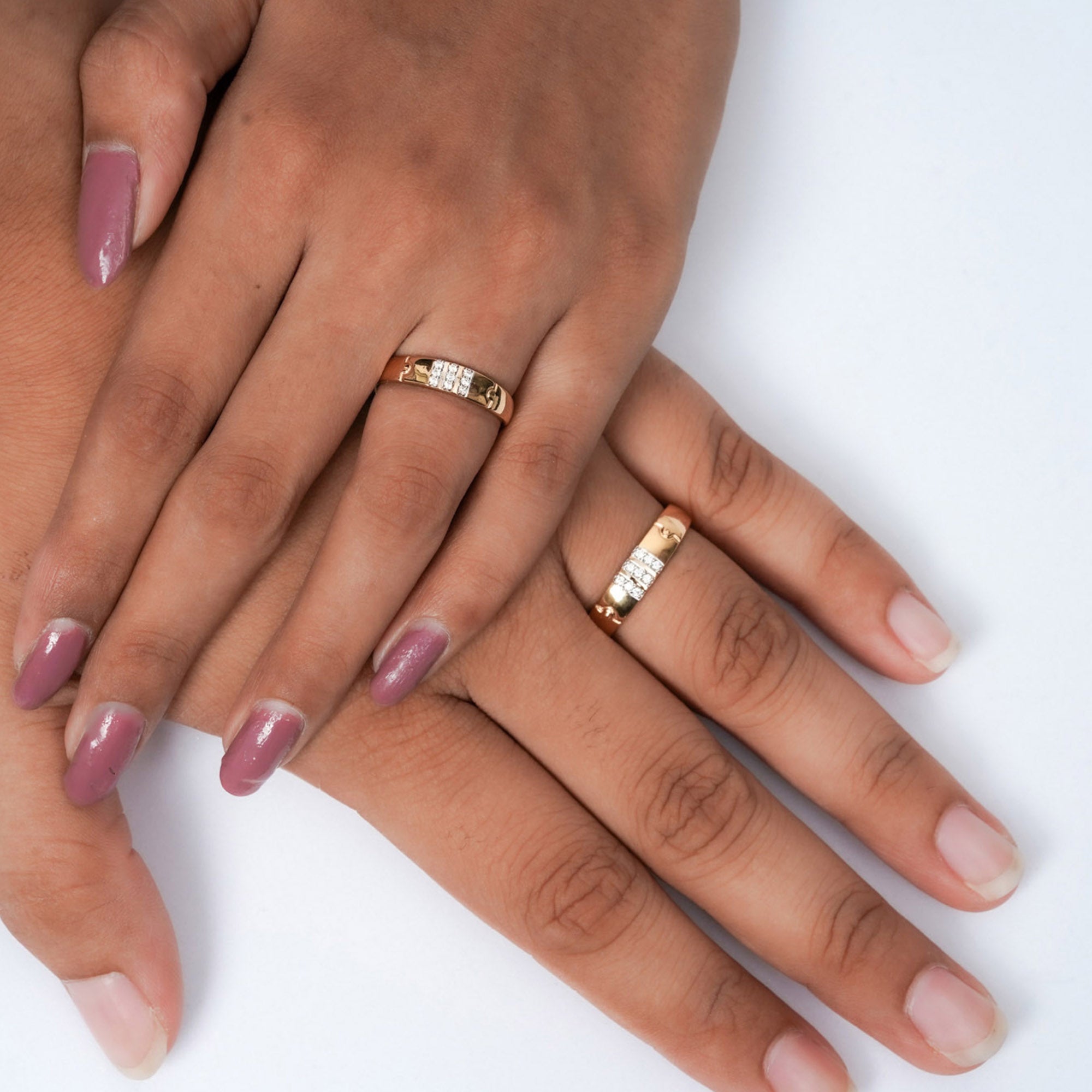 Matching Couple Bands with Diamonds