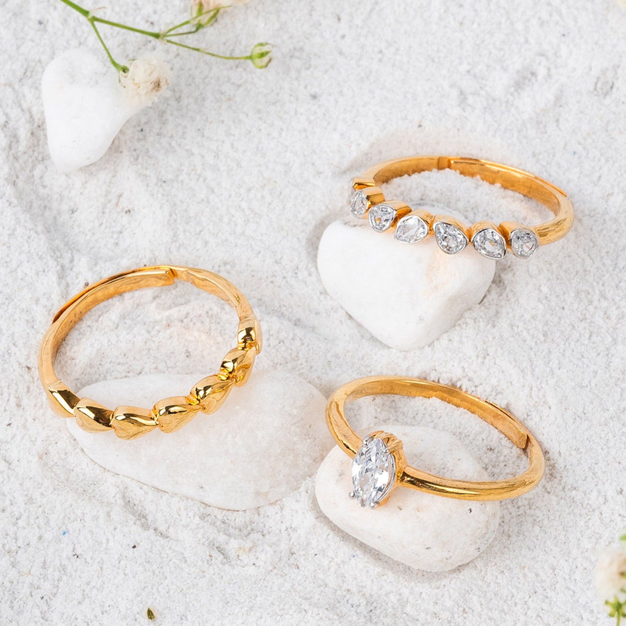Stylish Stackable Rings Set for Women