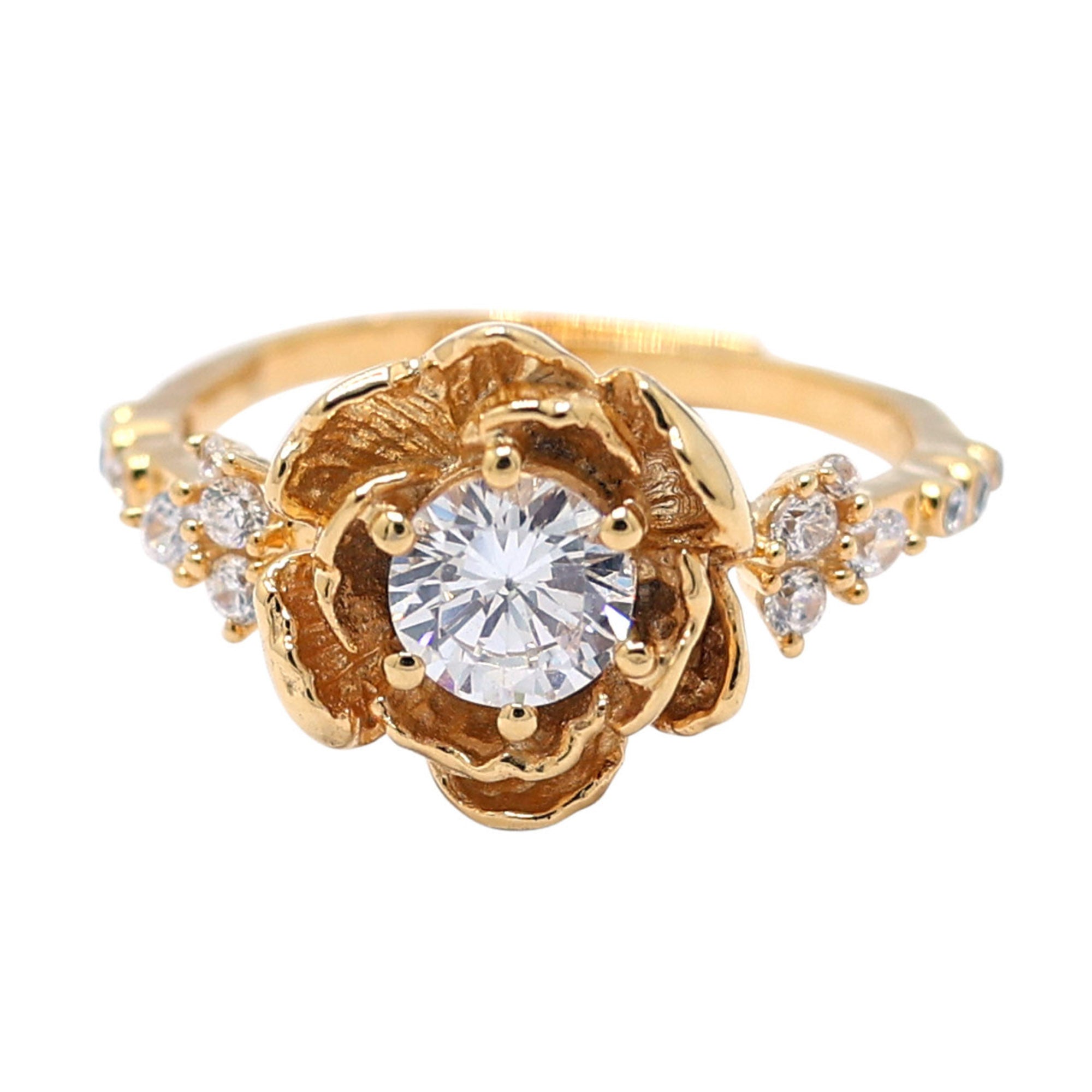 Luxury Floral Diamond Ring