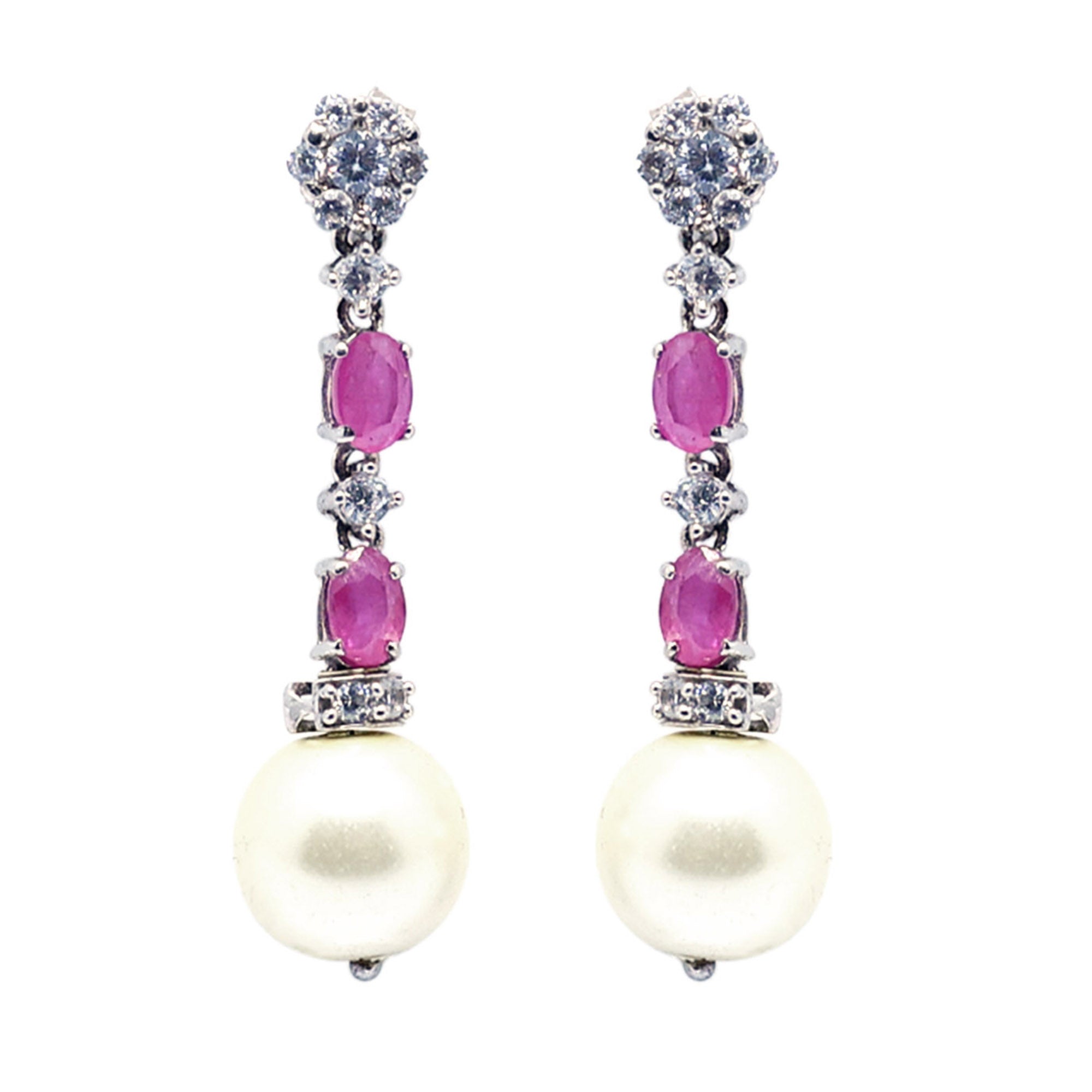 Princess Jodhaa Ruby Dangle Earrings