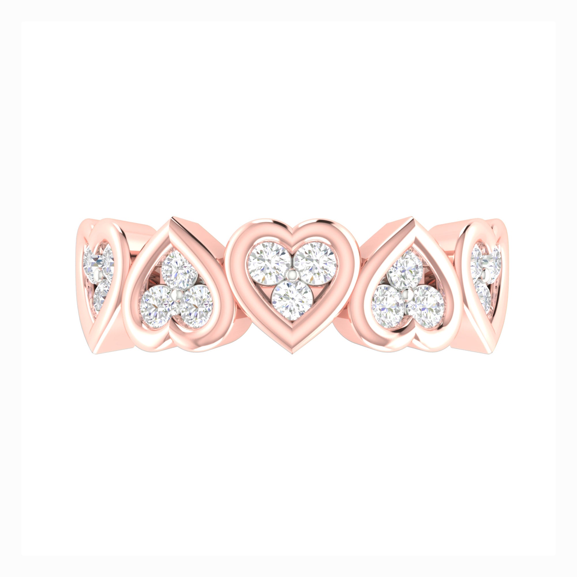 Multi Heart Diamond Ring