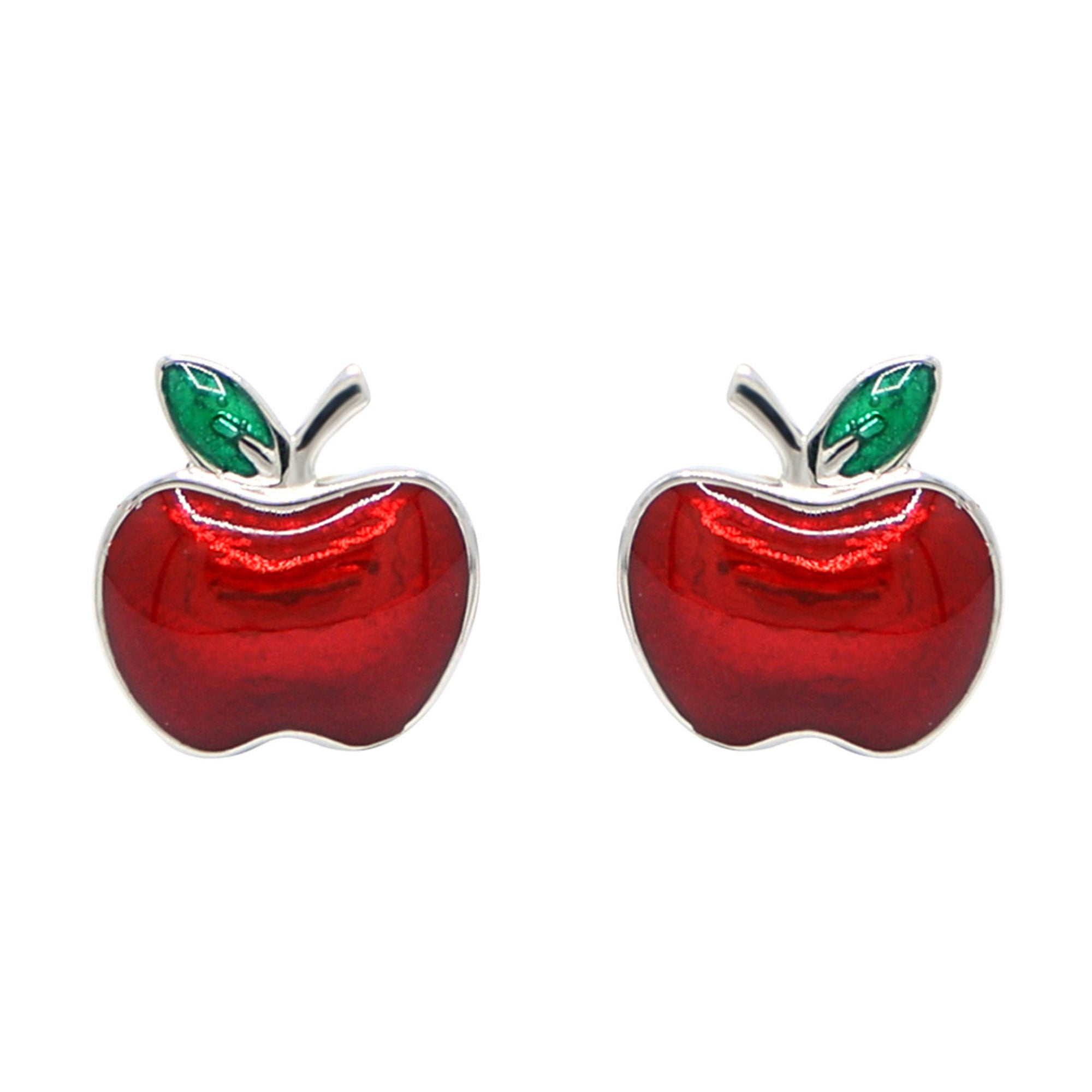 Kids Apple Stud Earrings