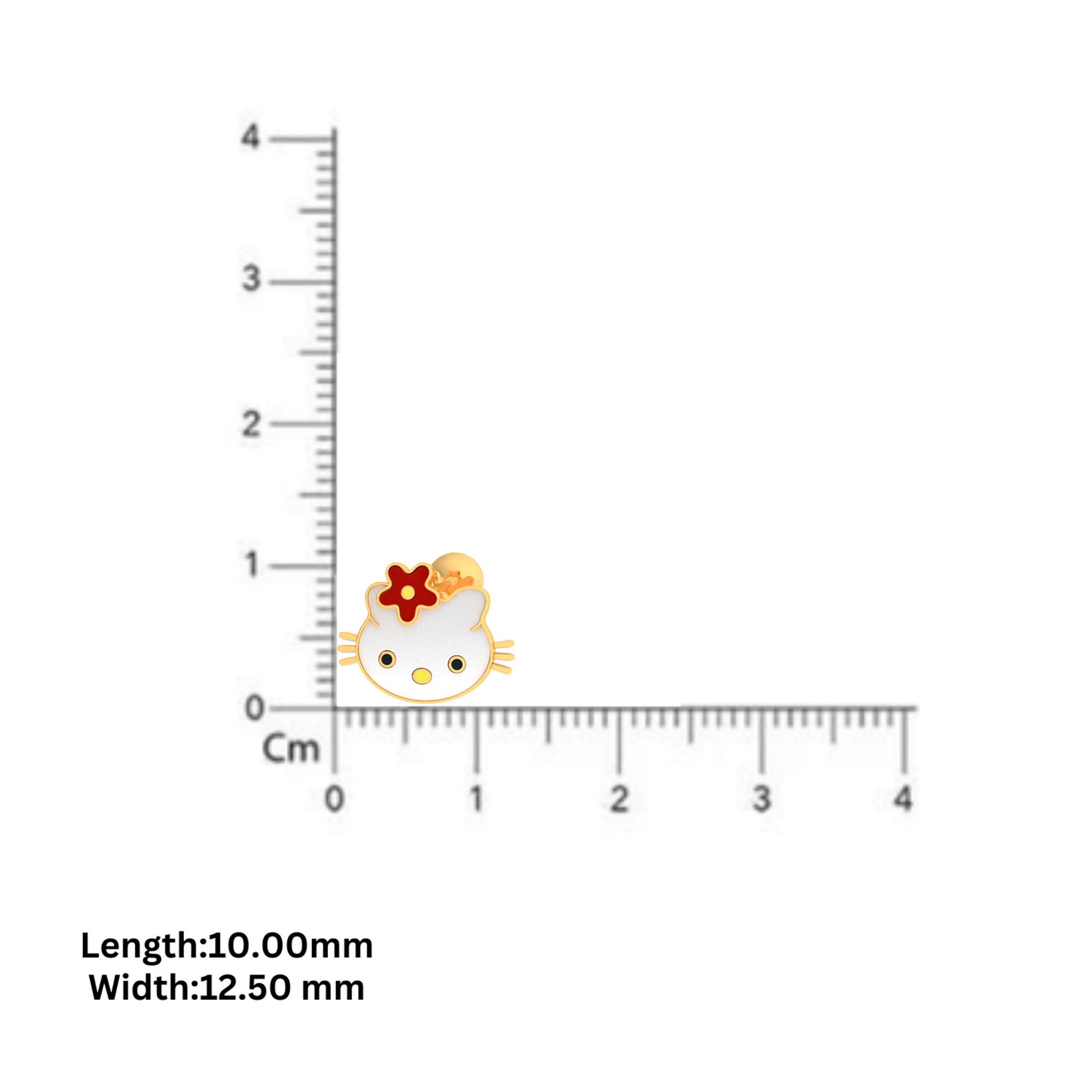 Cute Hello Kitty Enamel Studs