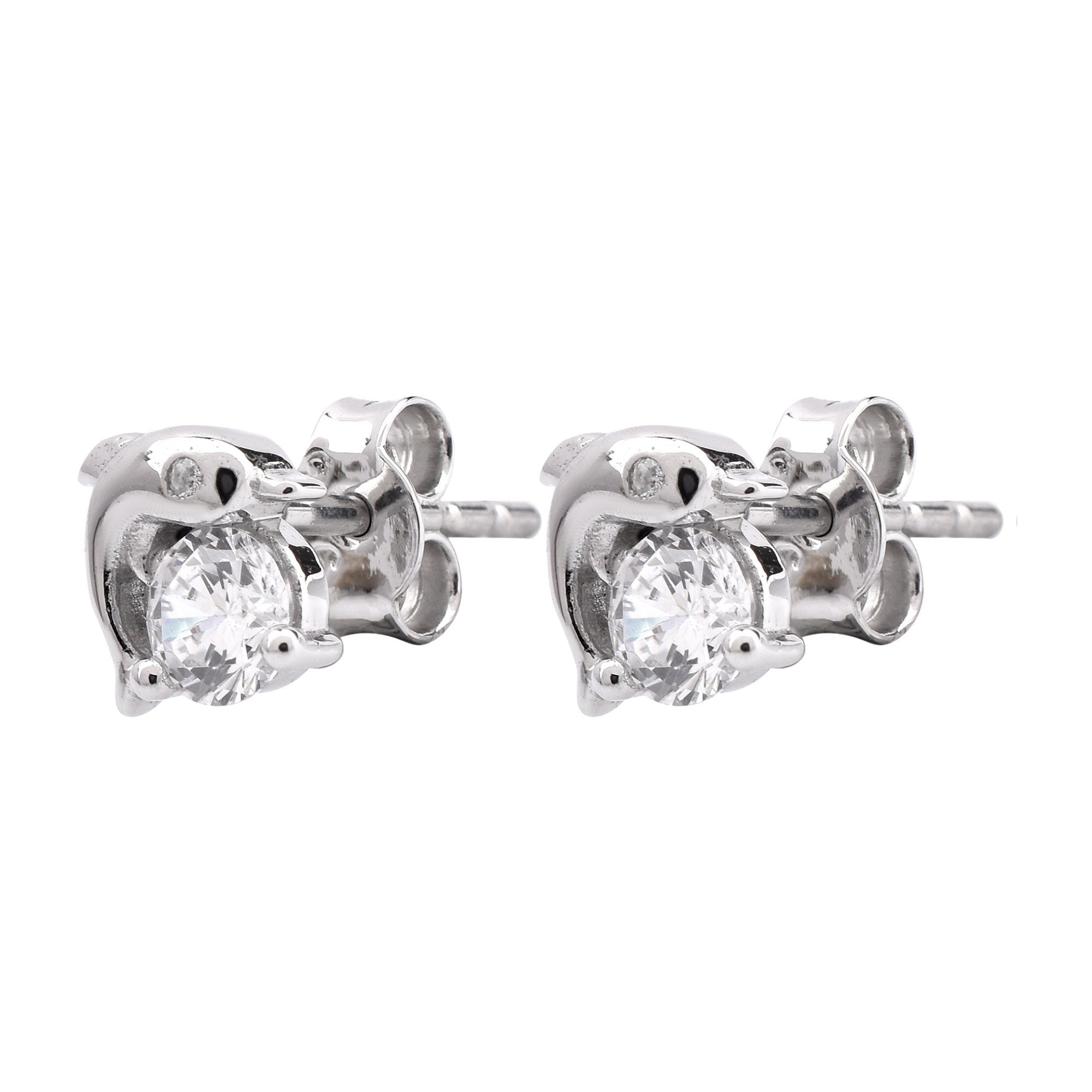 Cute Dolphin Stud Earrings