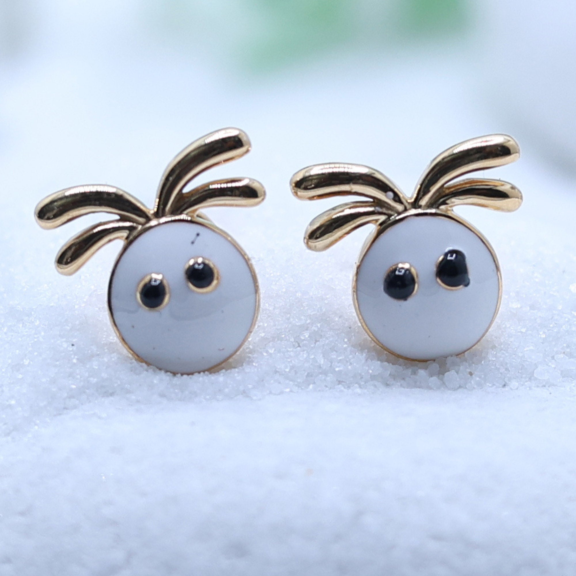 Cute Enamel Stud Earrings
