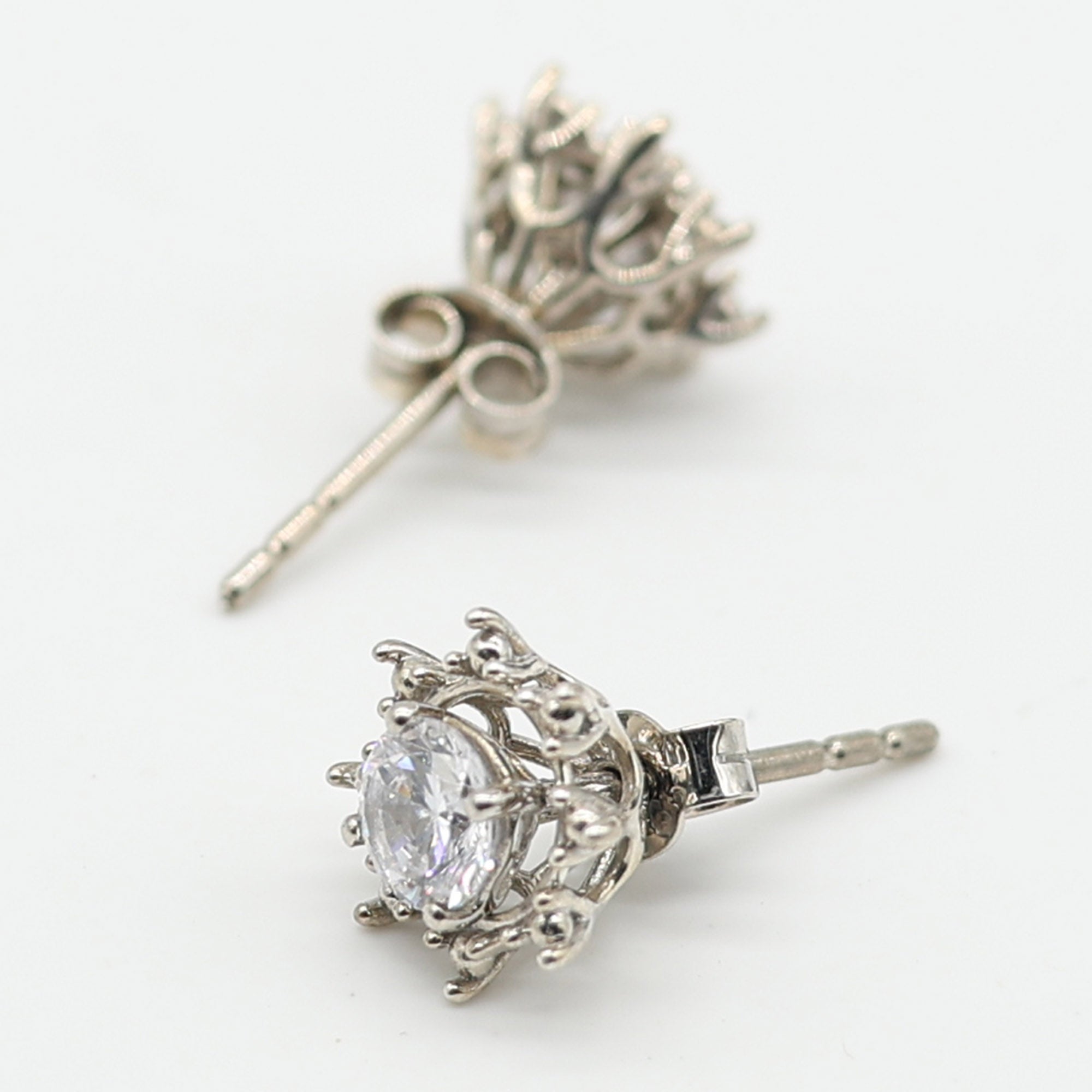 Sunburst American Diamond Stud Earrings