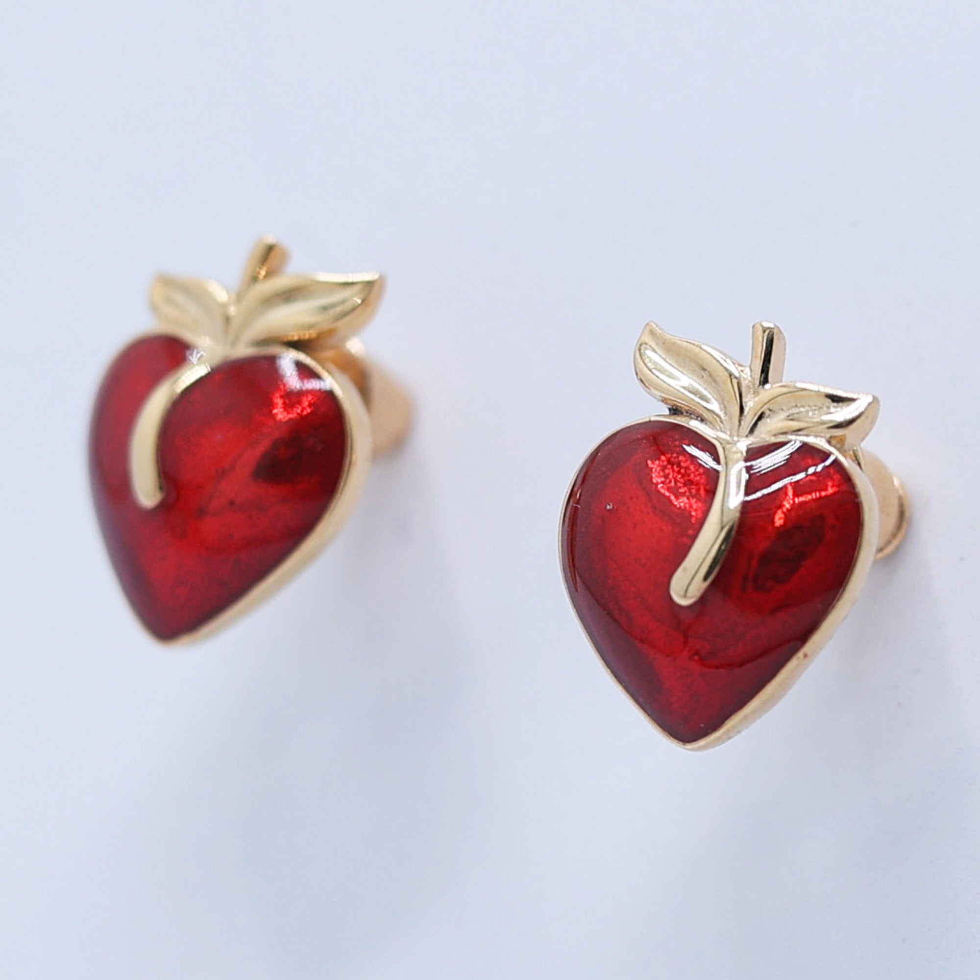 Apple Inspired Stud Earrings