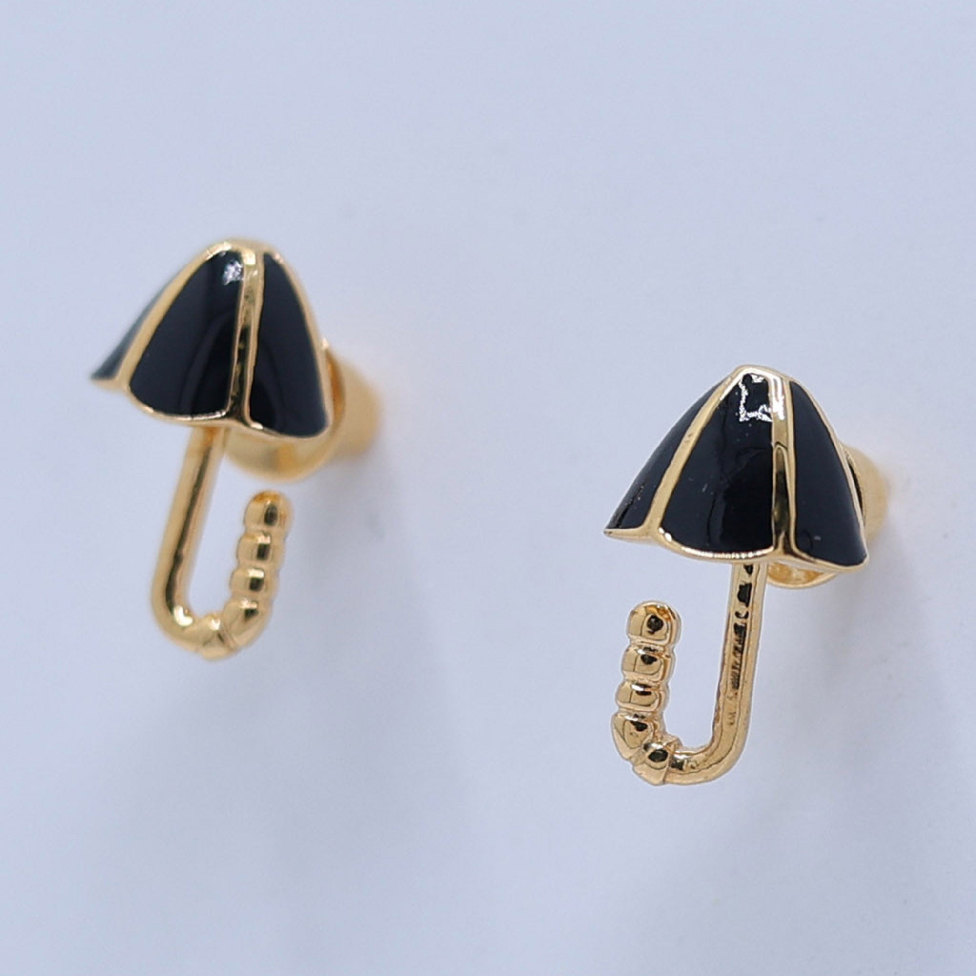 Gold Plated Kids Umbrella Earrings