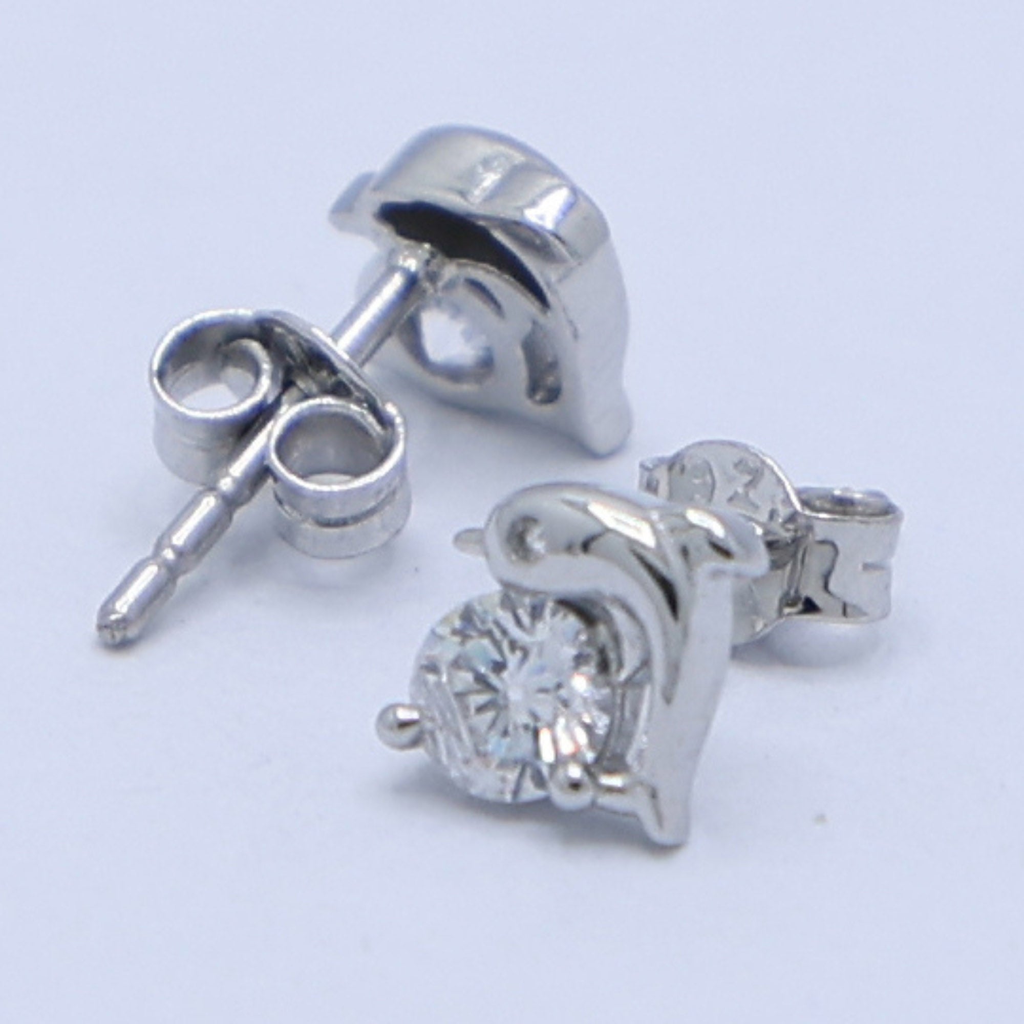 Cute Dolphin Stud Earrings