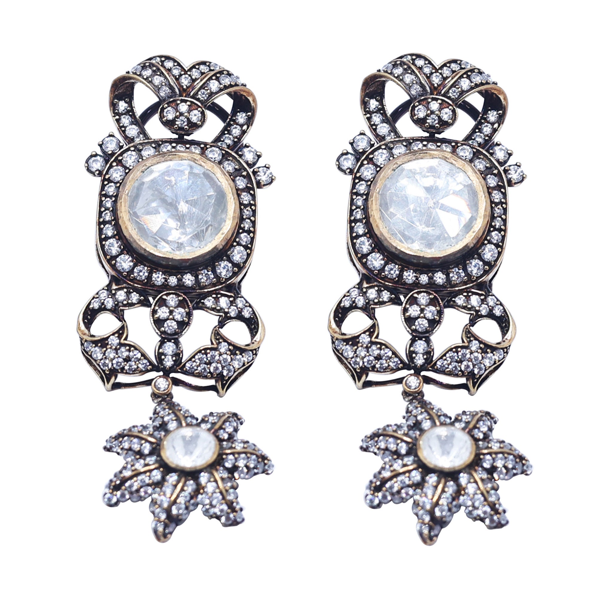 Queen Anarkali Floral Dangler