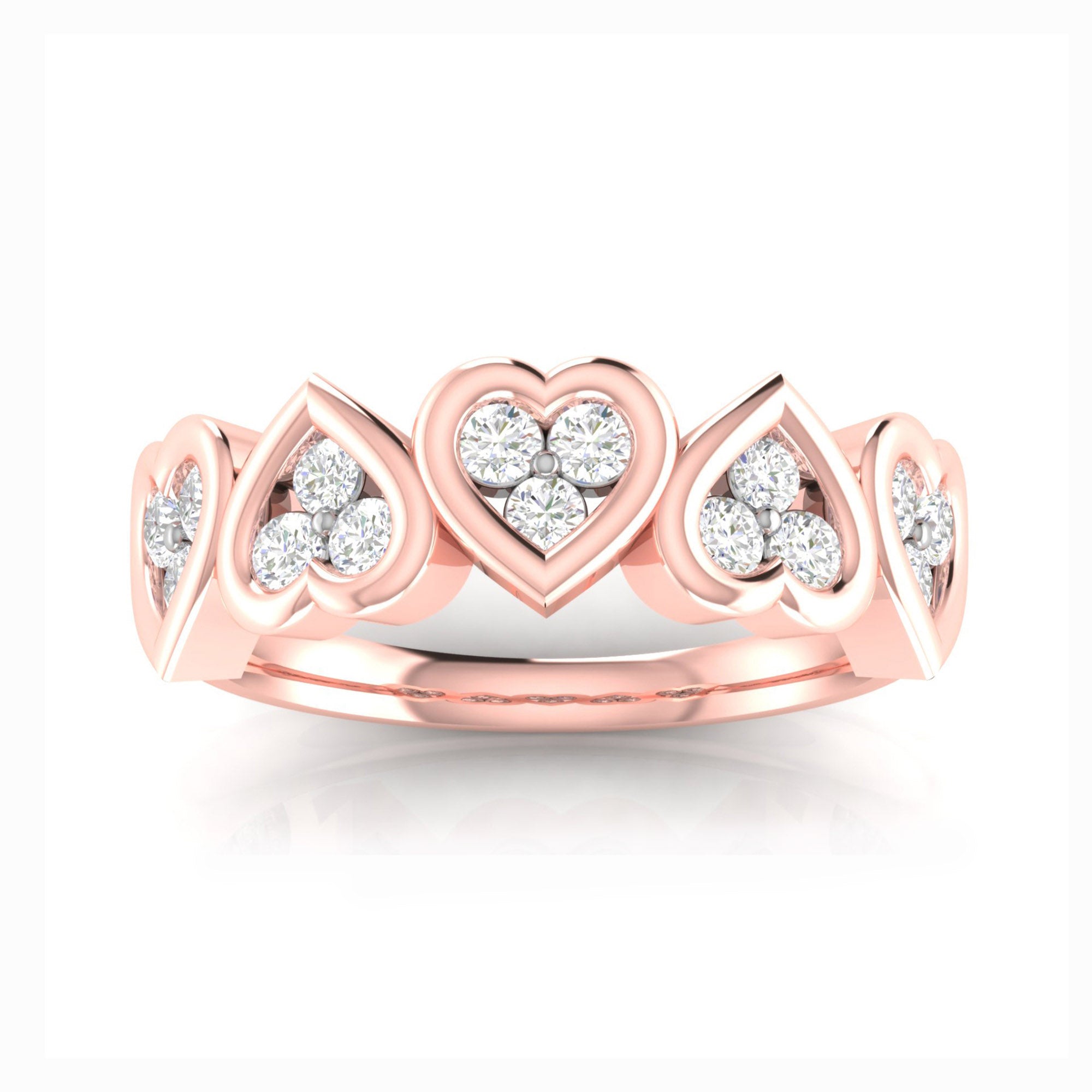Multi Heart Diamond Ring