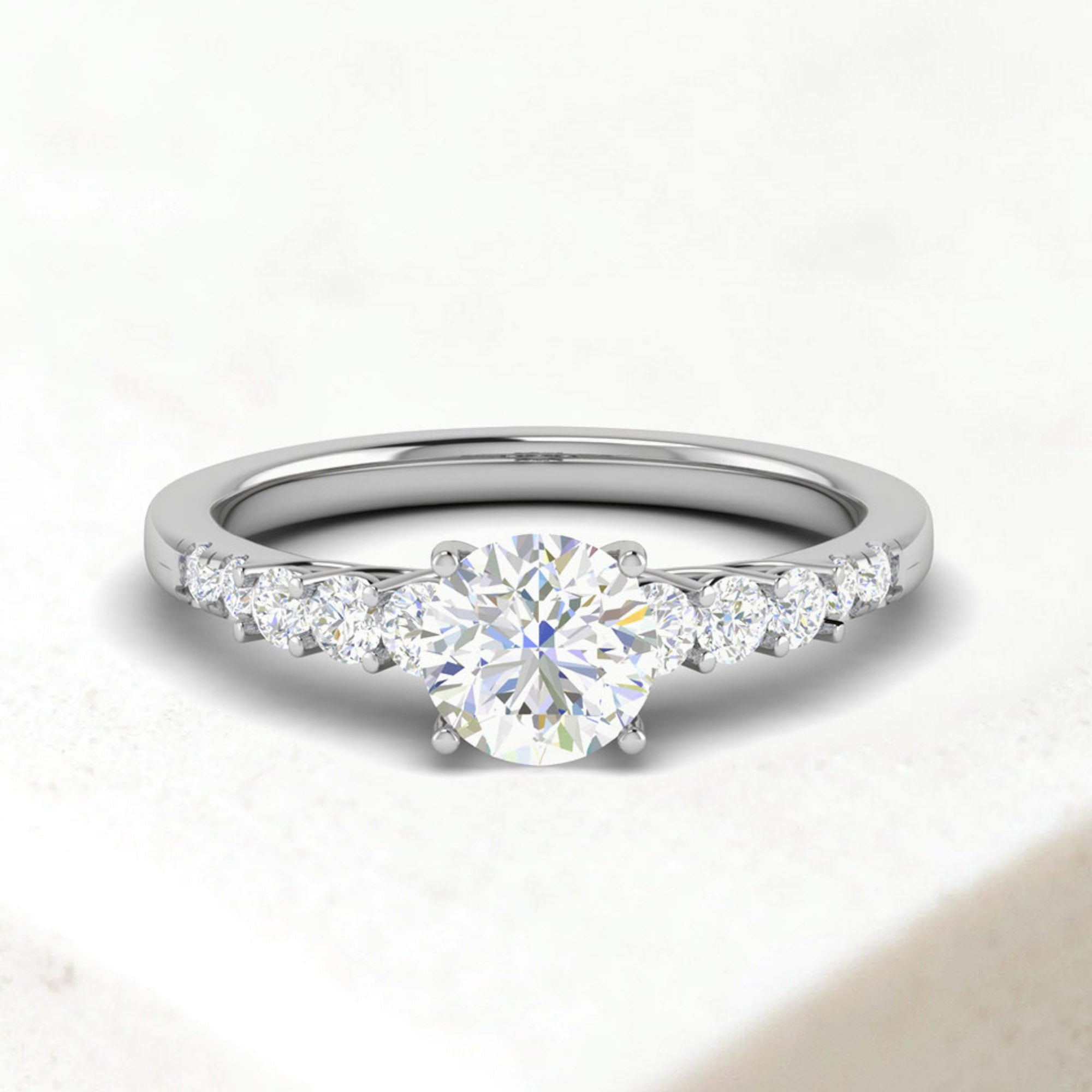 Sterling Silver American Diamond Ring