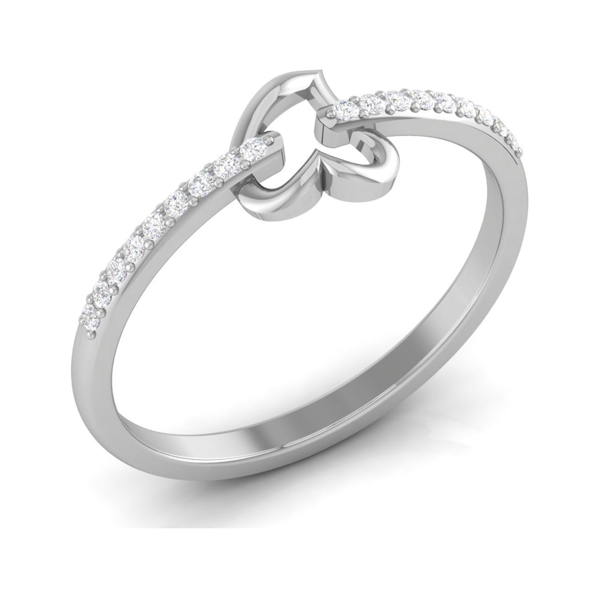 Sterling Silver Open Heart Ring