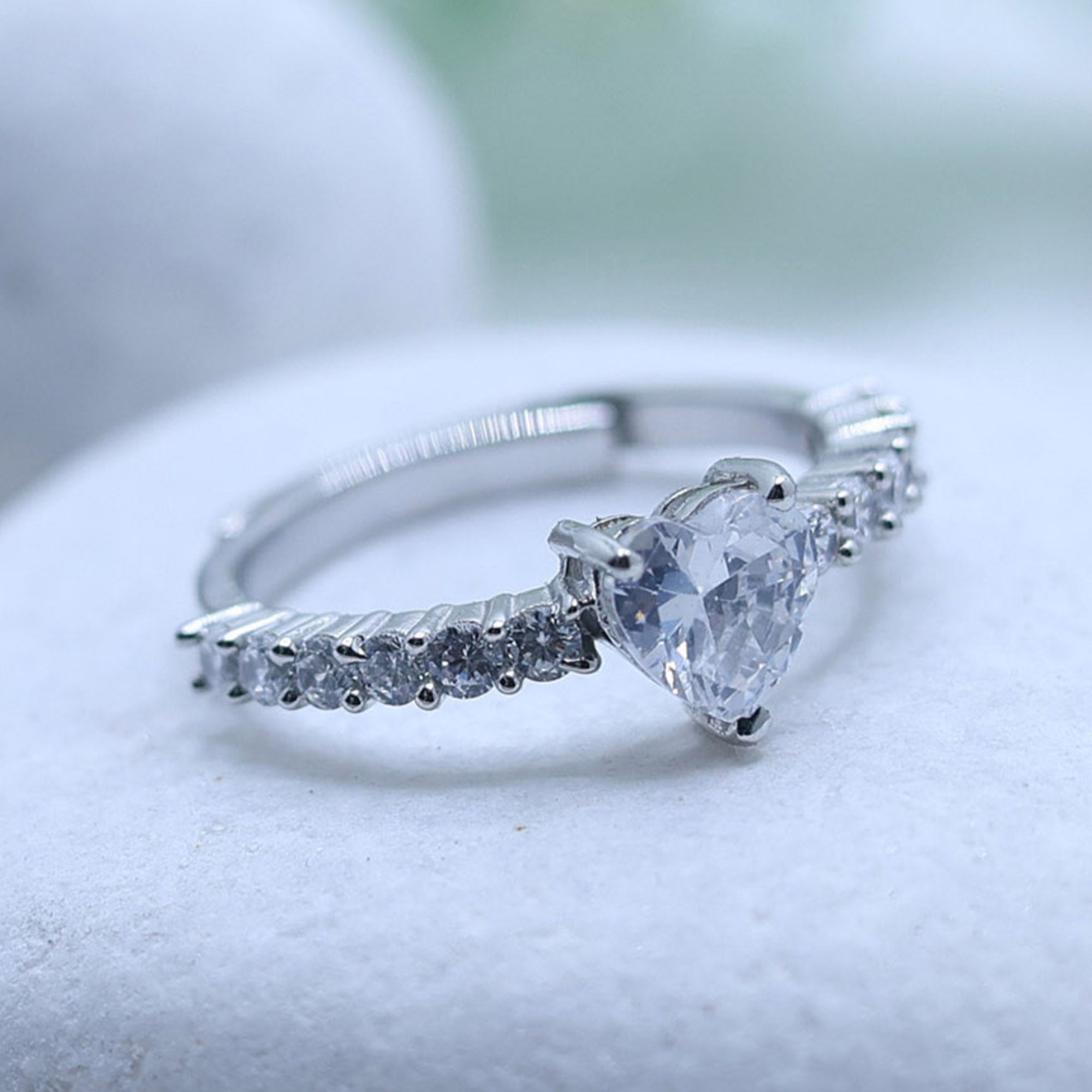 Sparkling Heart Promise Ring
