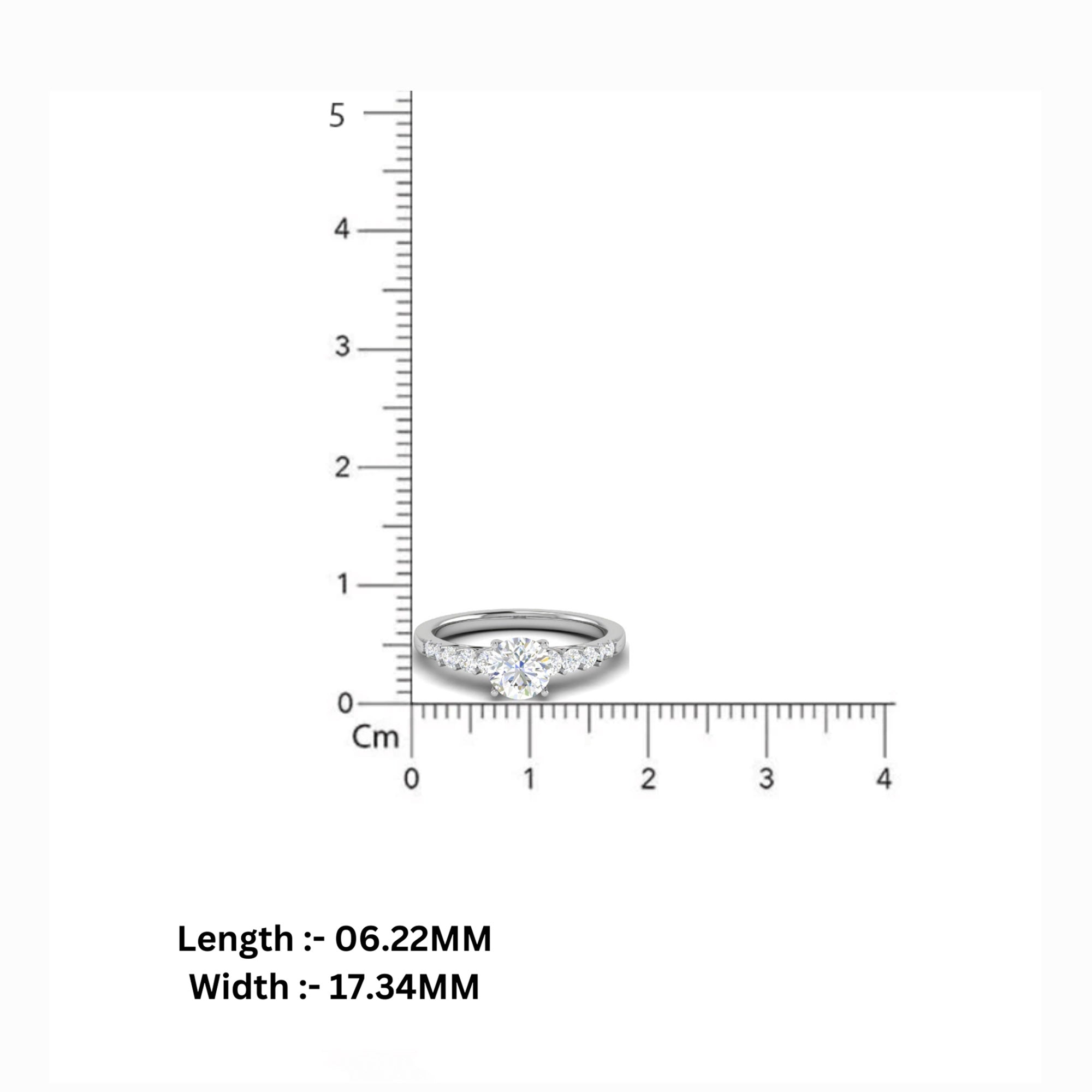 Sterling Silver American Diamond Ring