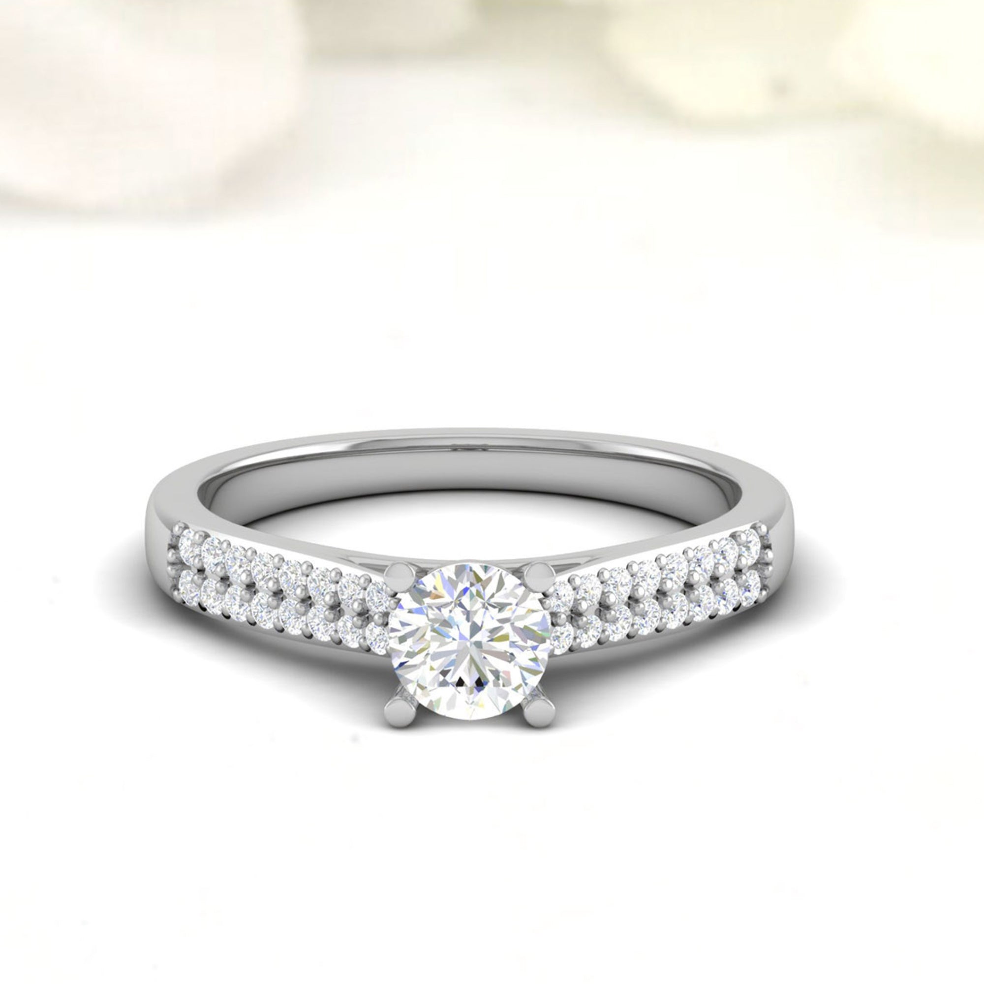 Adjustable Solitaire Ring for Women