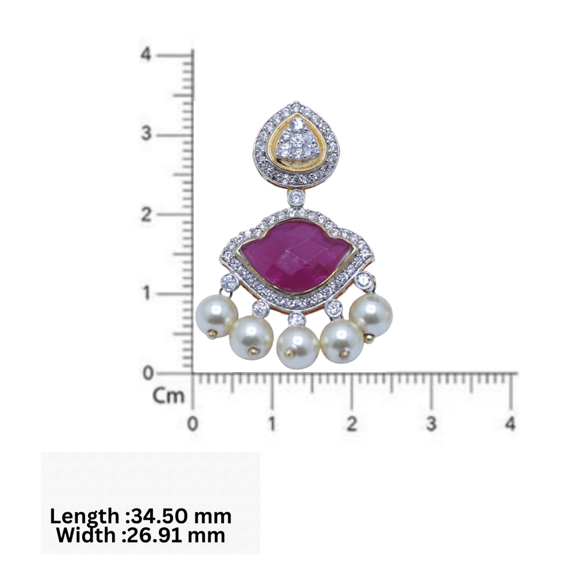 Rani Bhawani Ruby Drop Earrings