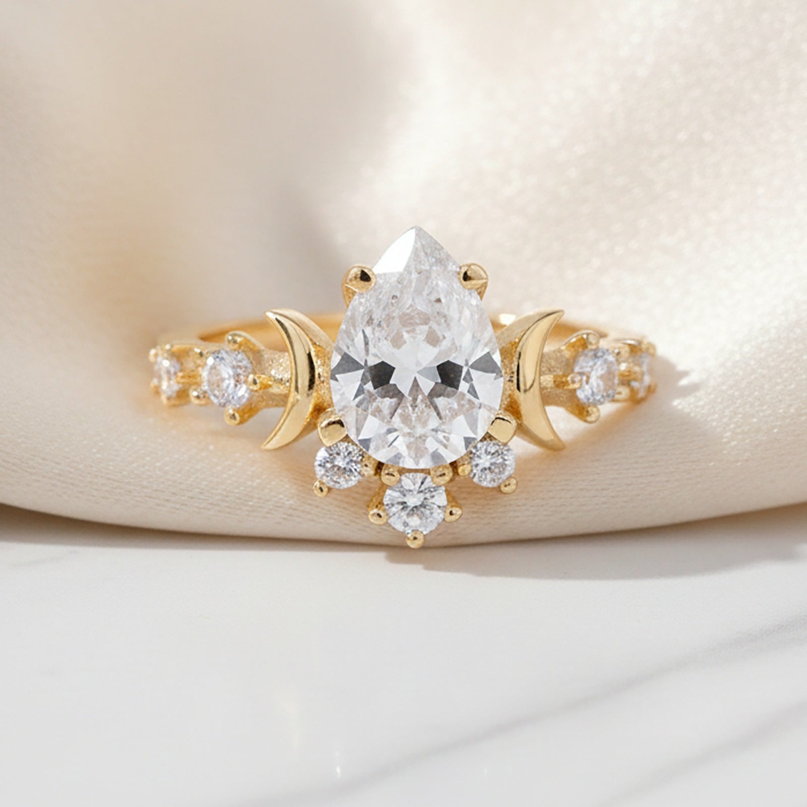 Lunar Glow American Diamond Ring