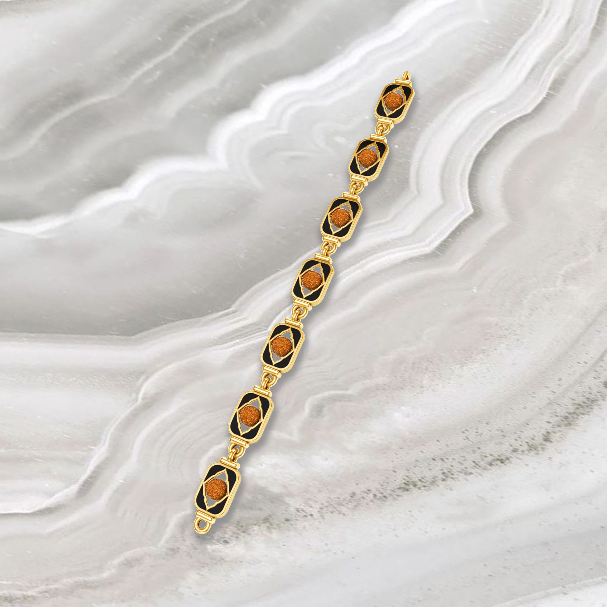 Men’s Rudraksha Chain Bracelet