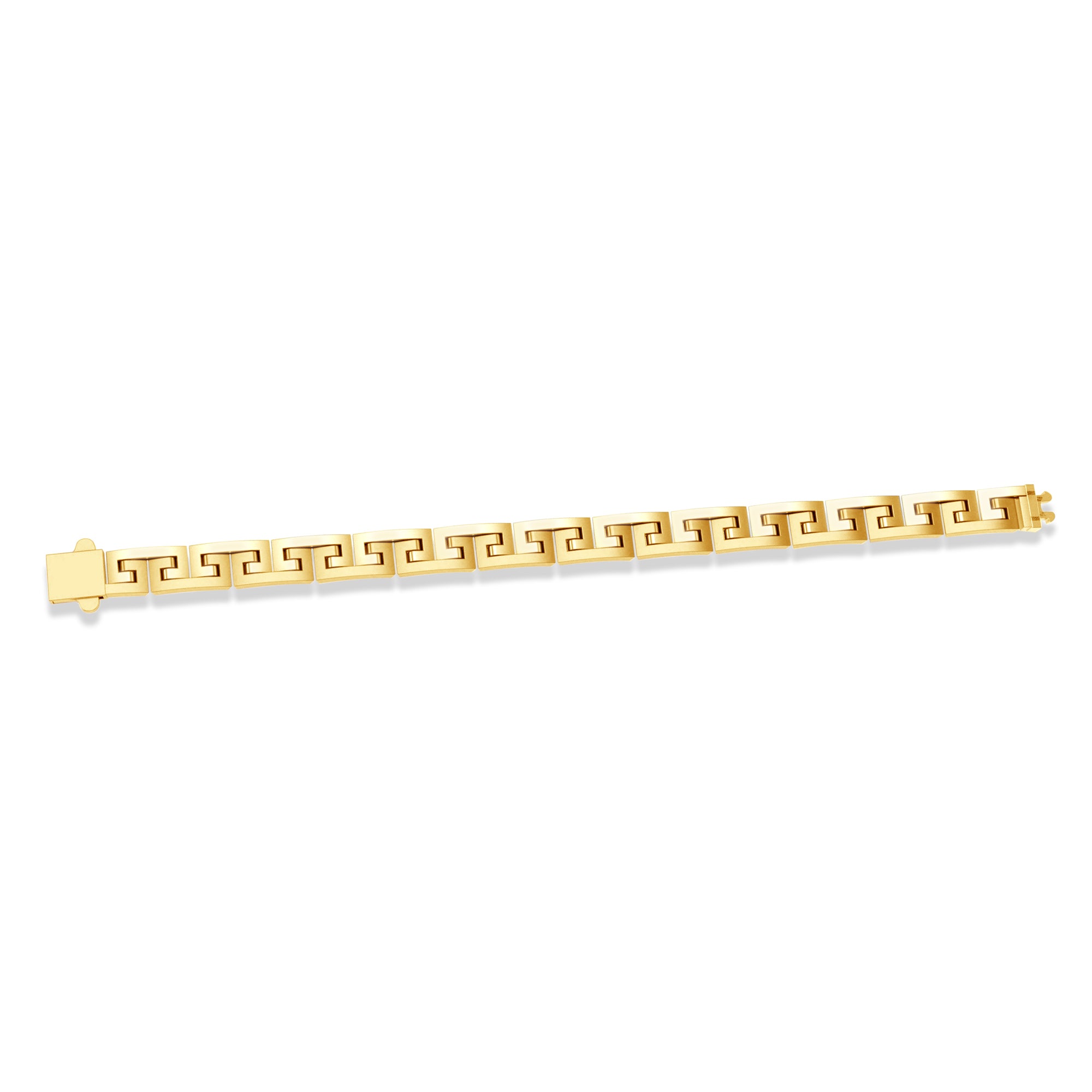 Men’s Yellow Gold Plated Greek Key Bracelet