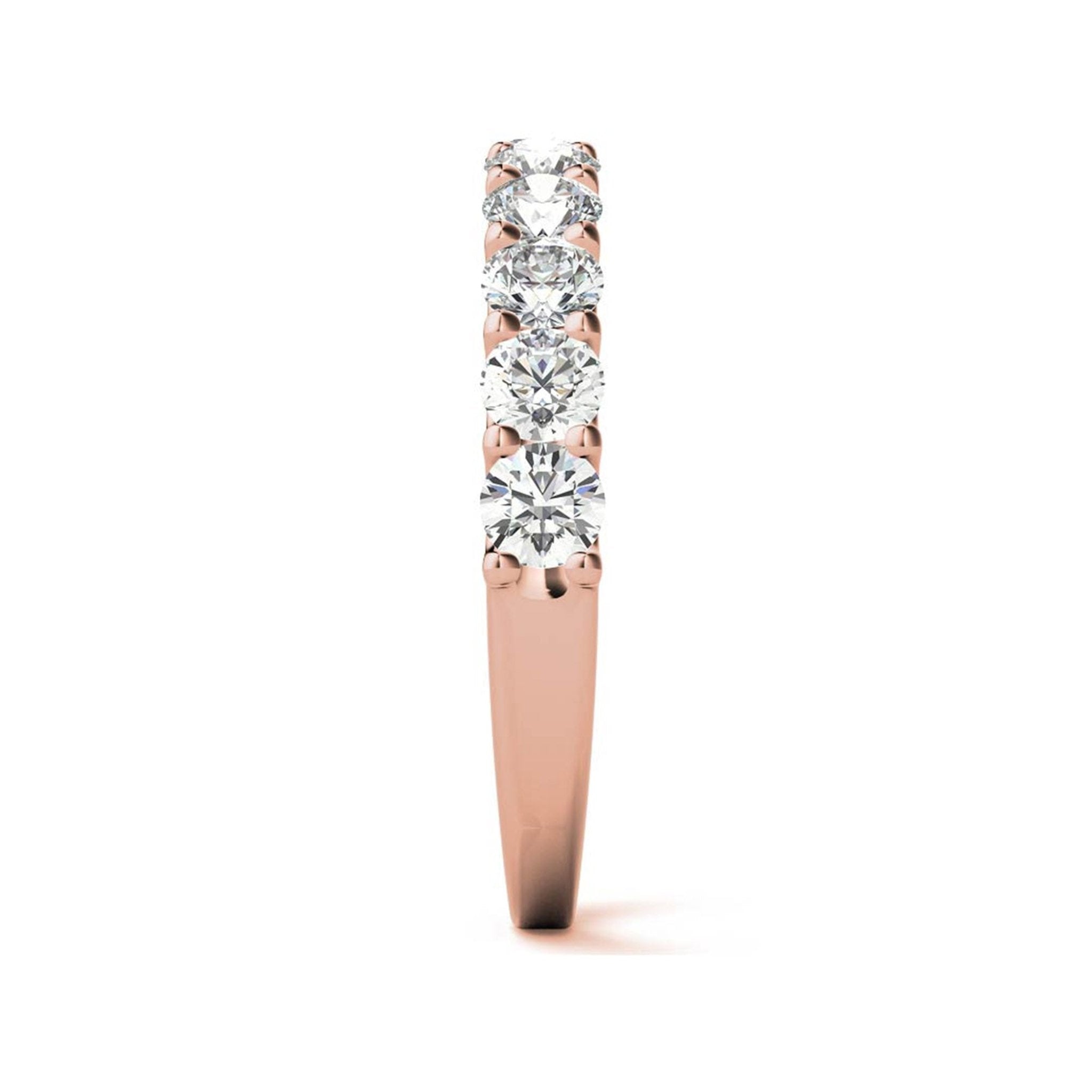 Rose Gold Silver Stunning Adjustable Half Circle Eternity Band For Women