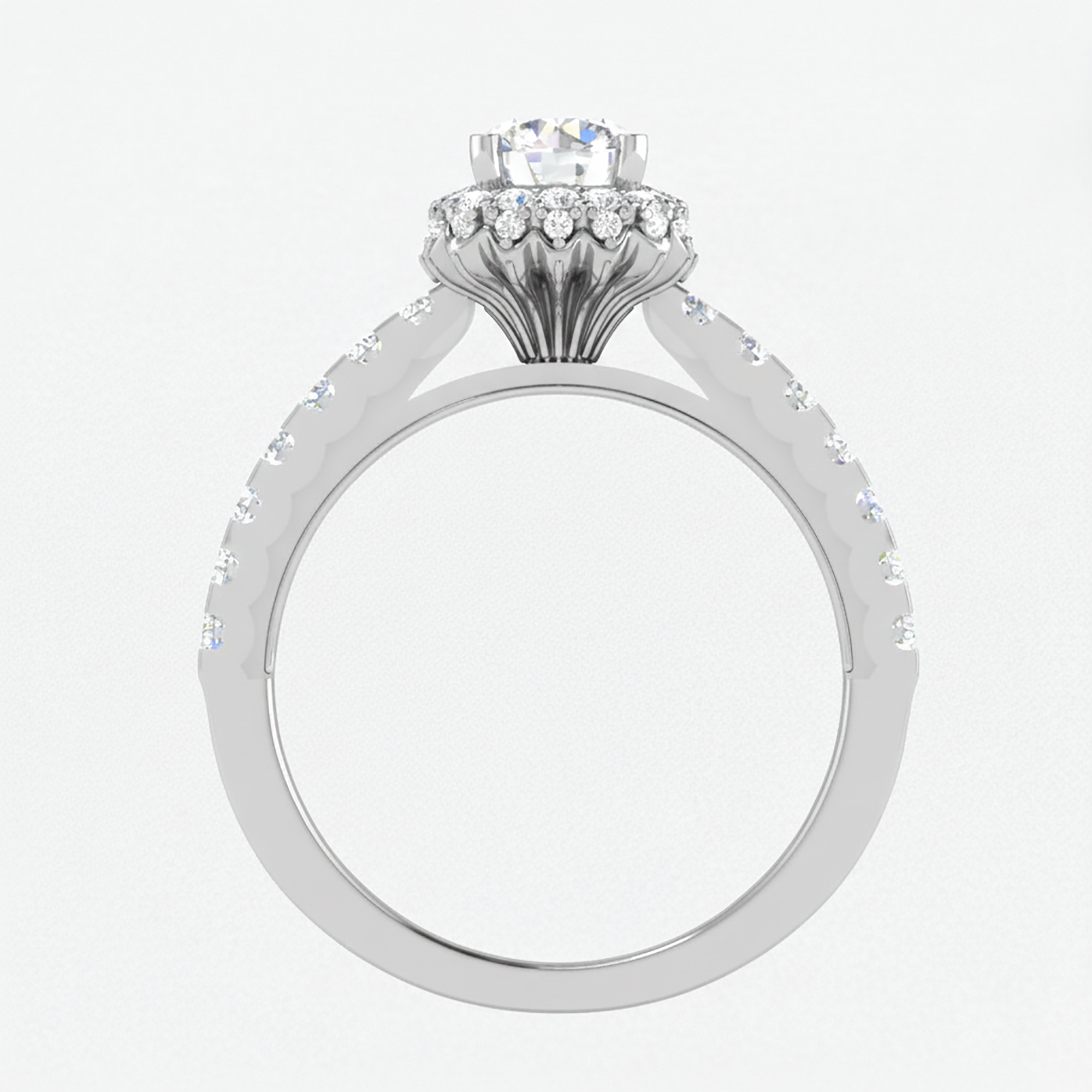 Timeless Sterling Silver Halo Ring