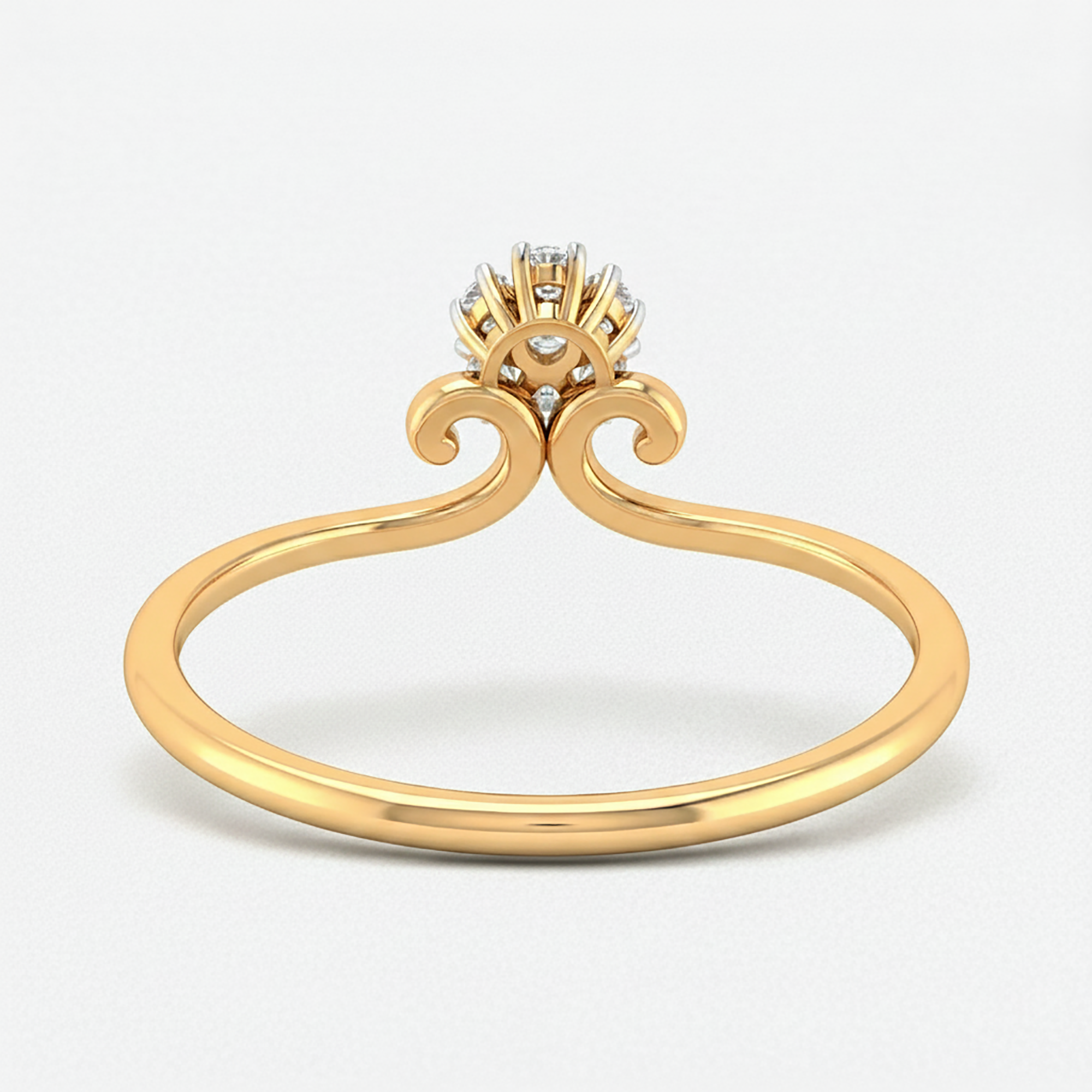 Elegant Floral Cluster Ring