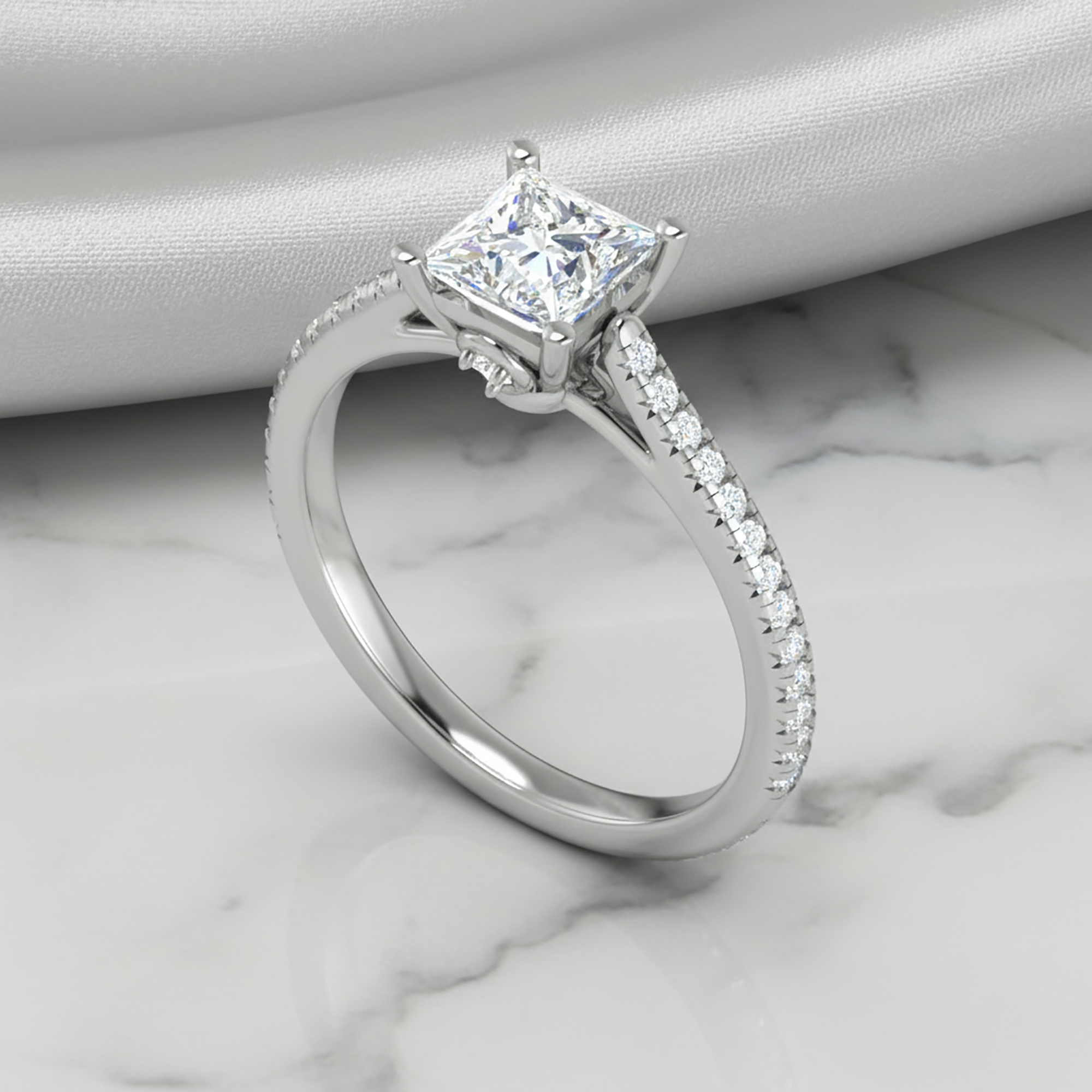 Princess Cut Solitaire Ring
