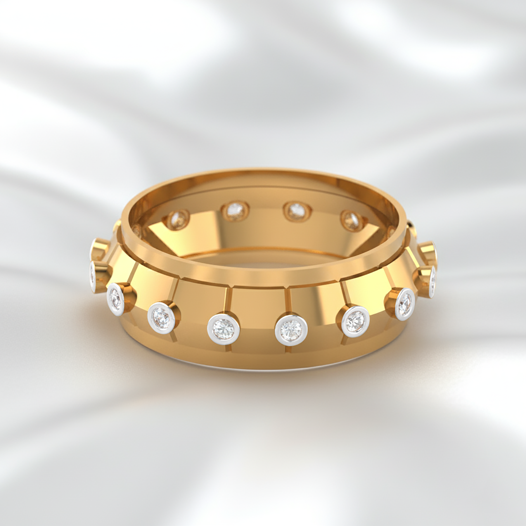 Matching Yellow Gold Band for Couples