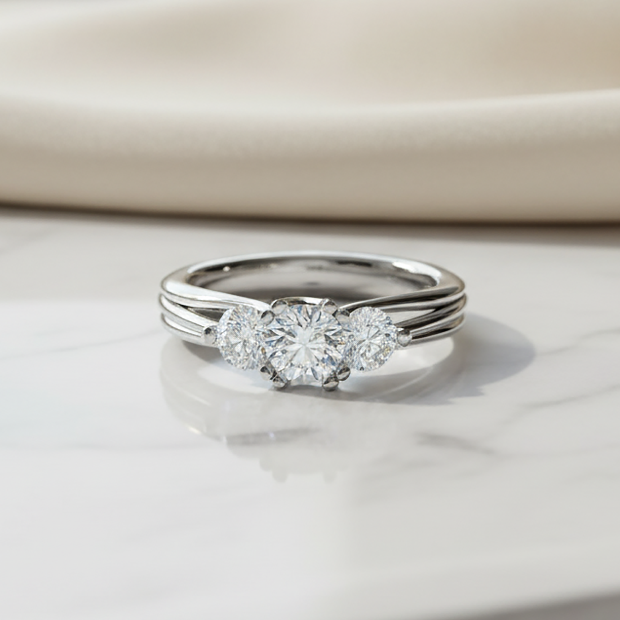 Three Stone Engagement Ring