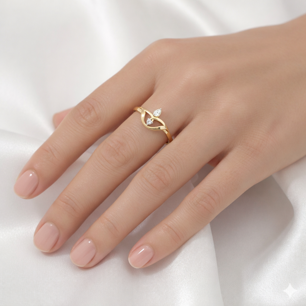 Minimalist Lotus Flower Ring