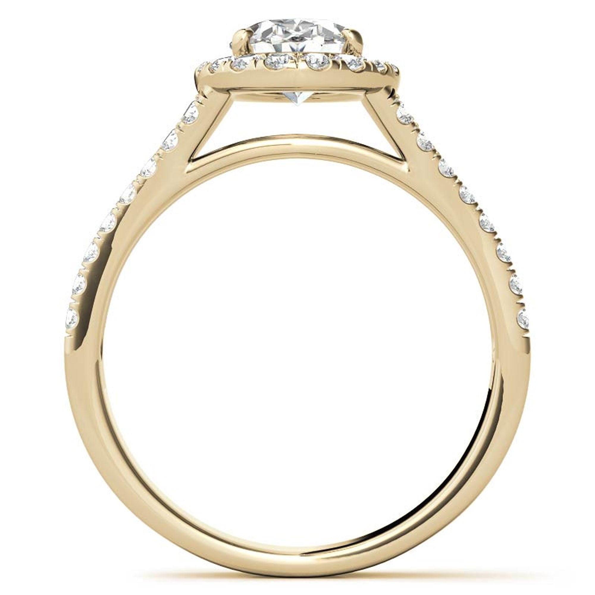 Split Shank Yellow Gold Adjustable Sterling Silver Elegant Engagement Ring For Women