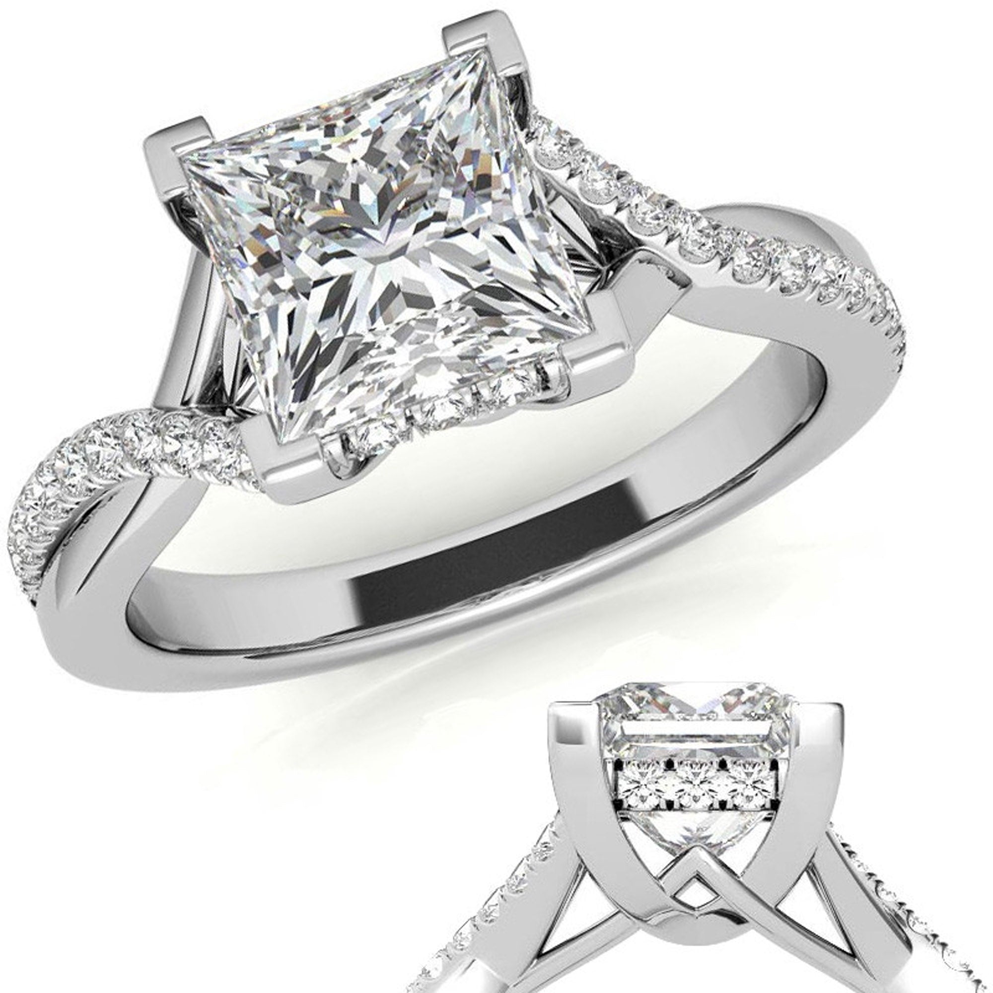 Twisted Engagement Rings