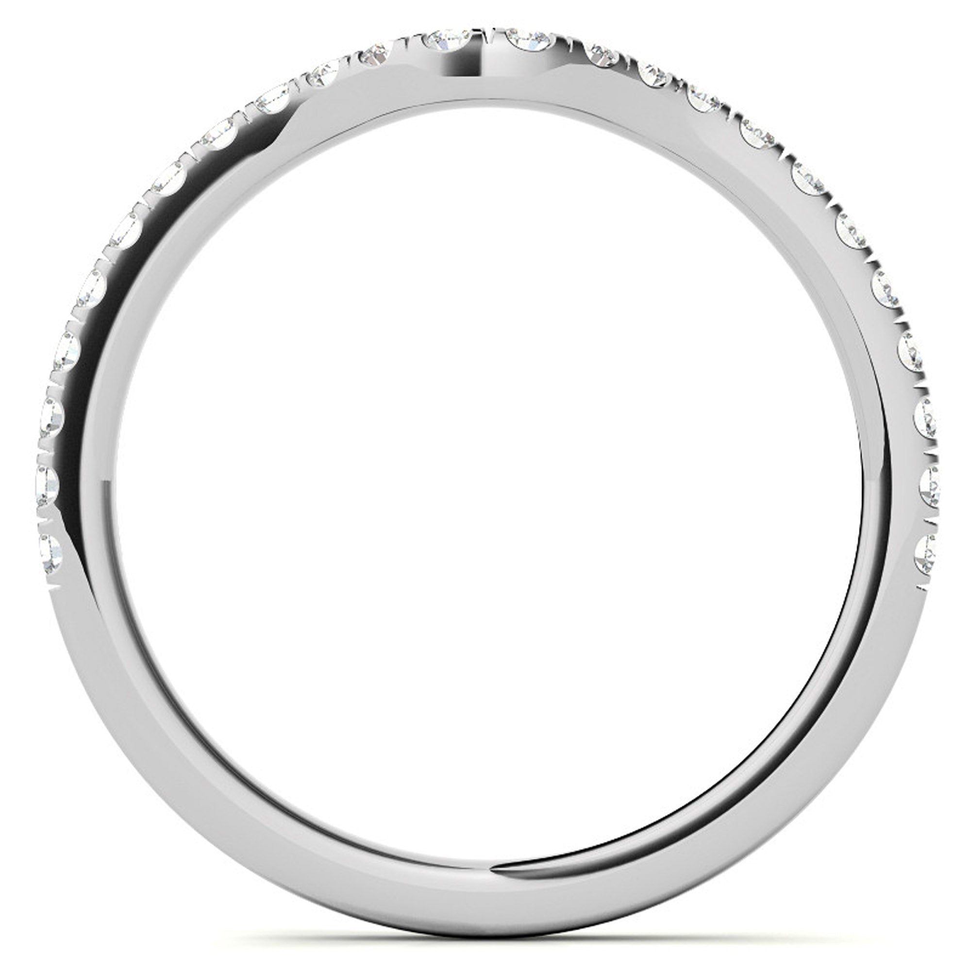Silver Elegant Pear Solitaire Ring