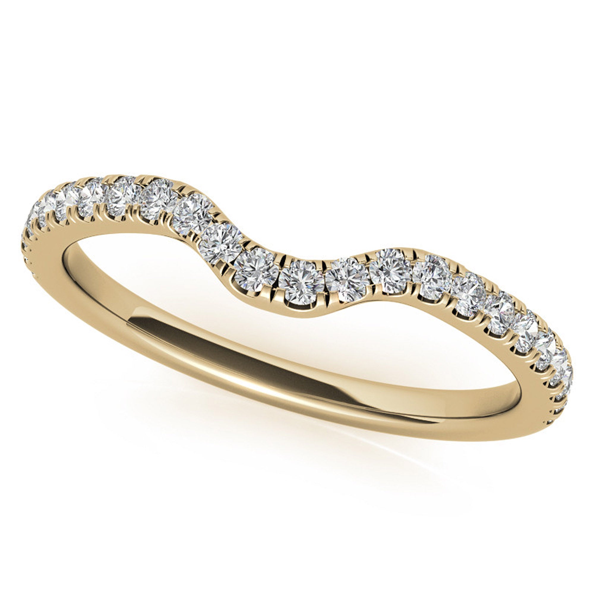 Silver Radiant Teardrop Stackable Ring