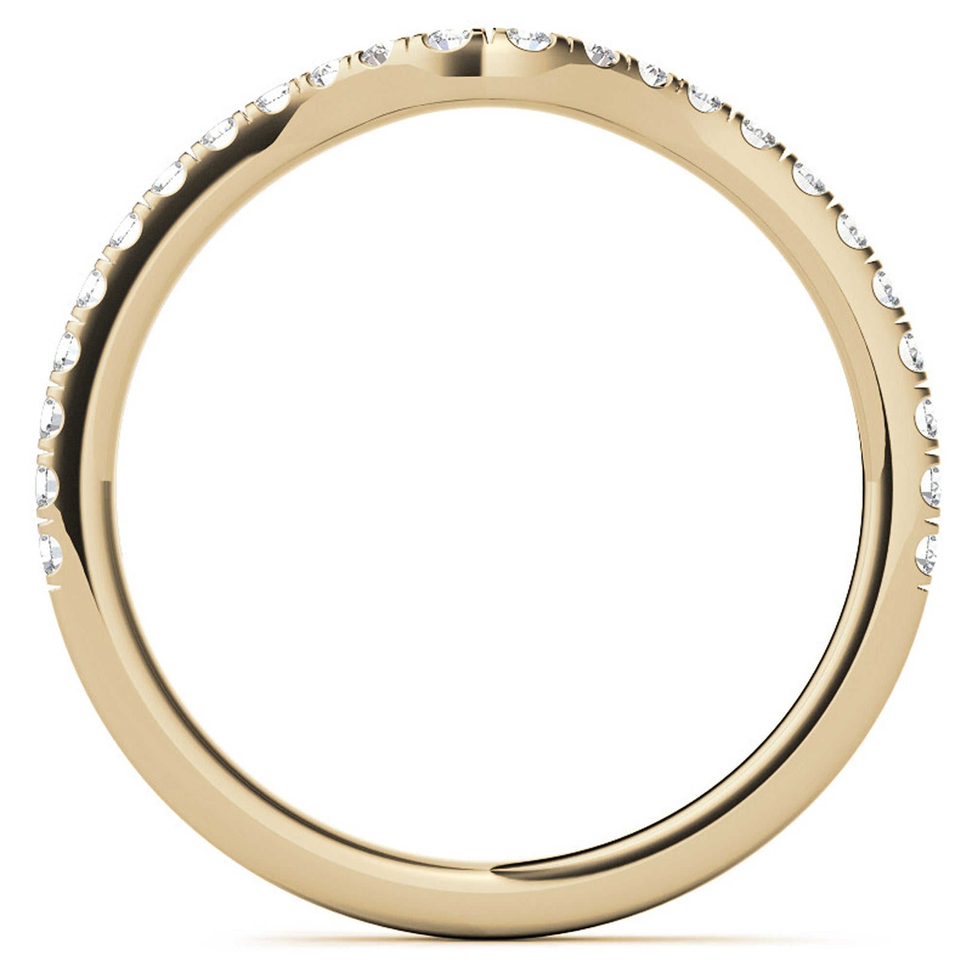 Silver Radiant Teardrop Stackable Ring