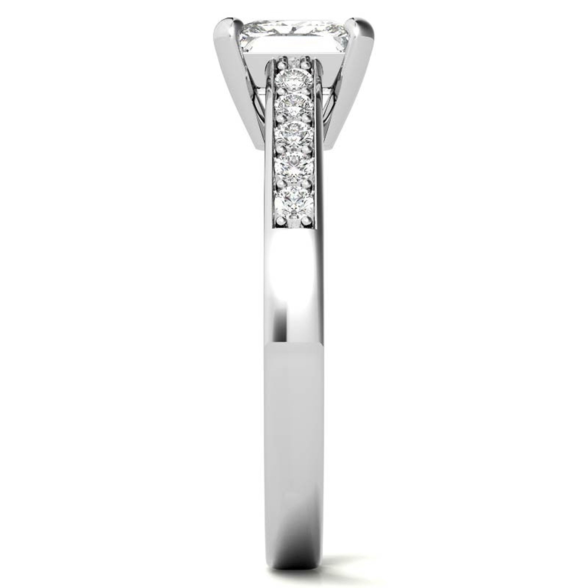Dainty Solitaire Princess Cut Ring