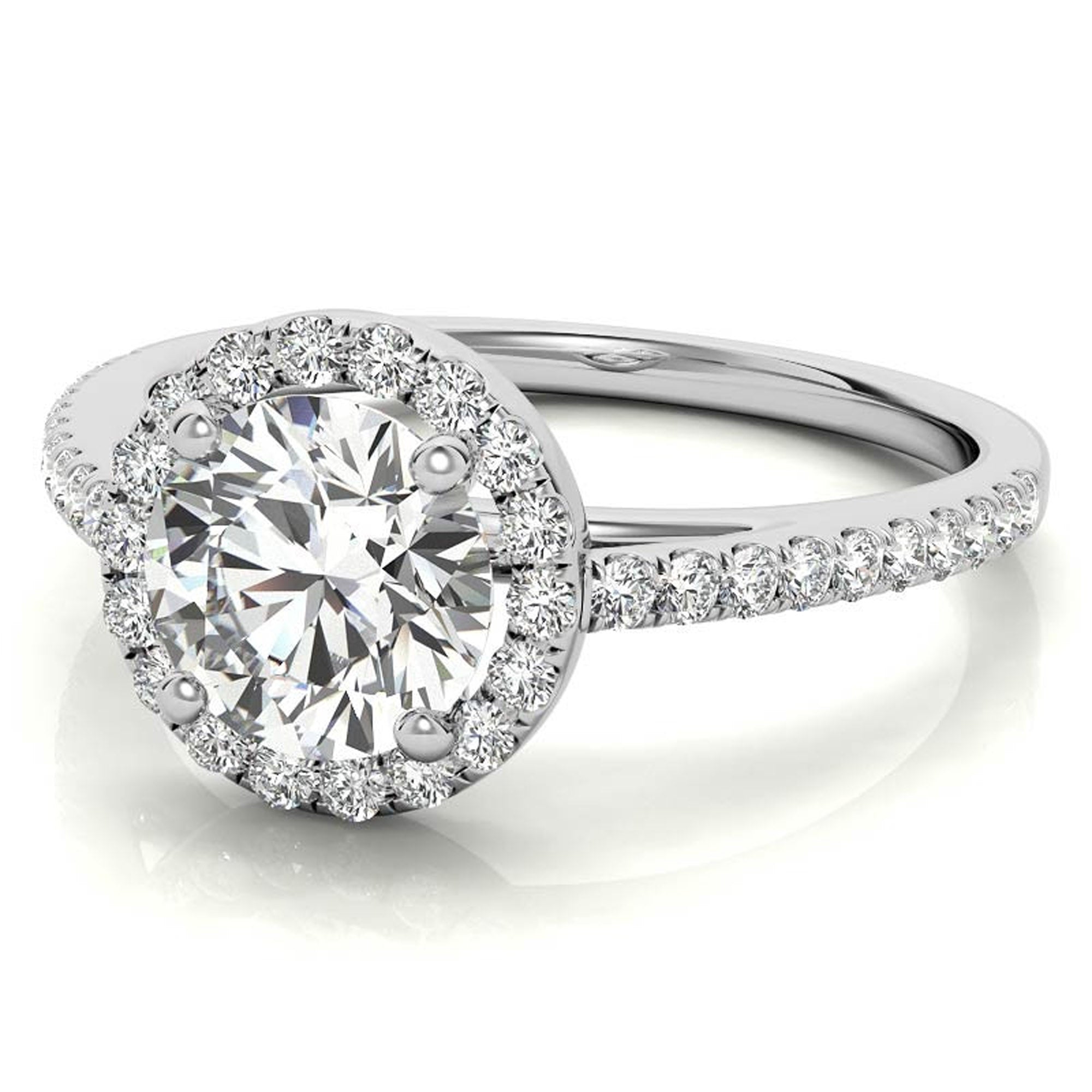 Elegant Halo Design Ring for Women