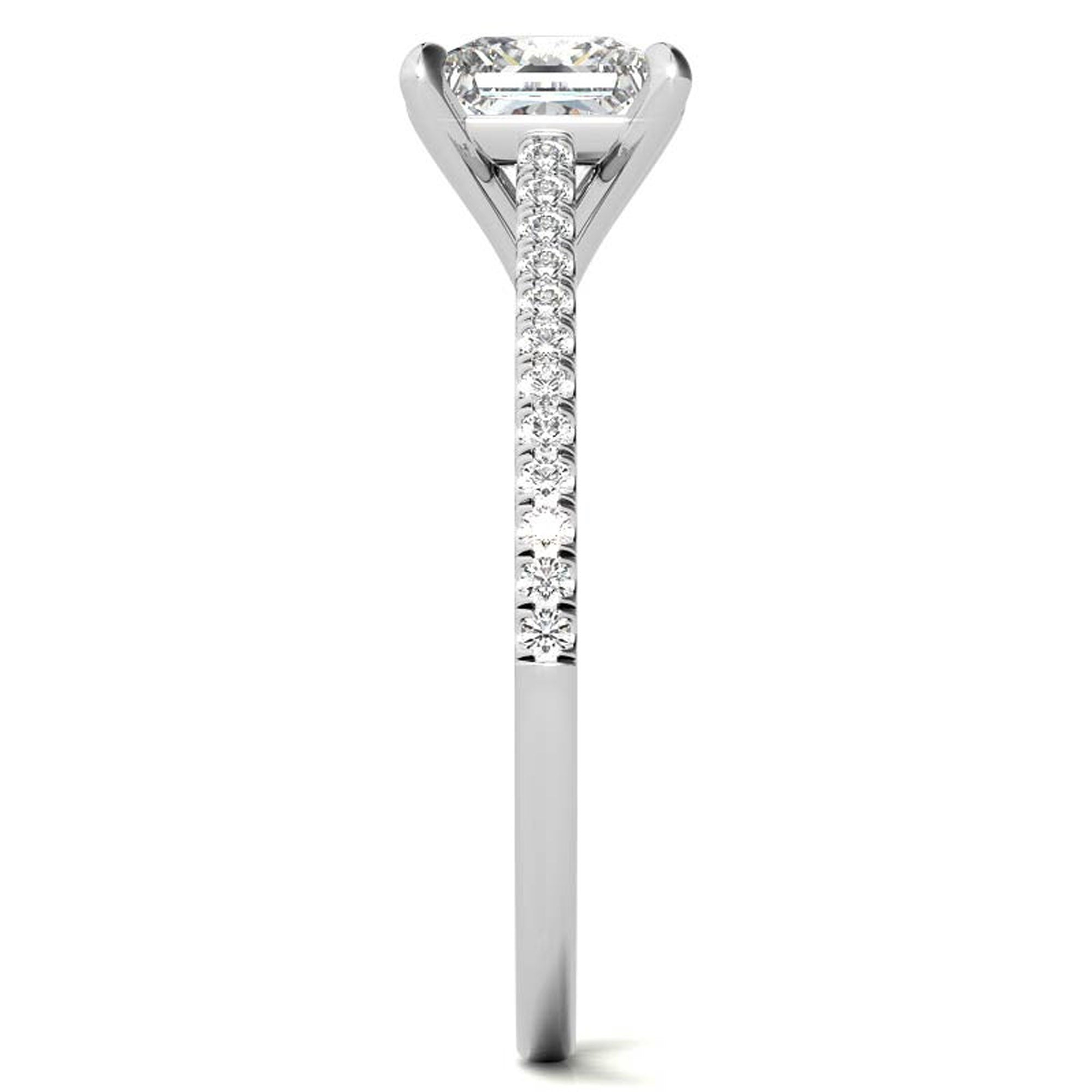 Modern Princess Cut Solitaire Ring