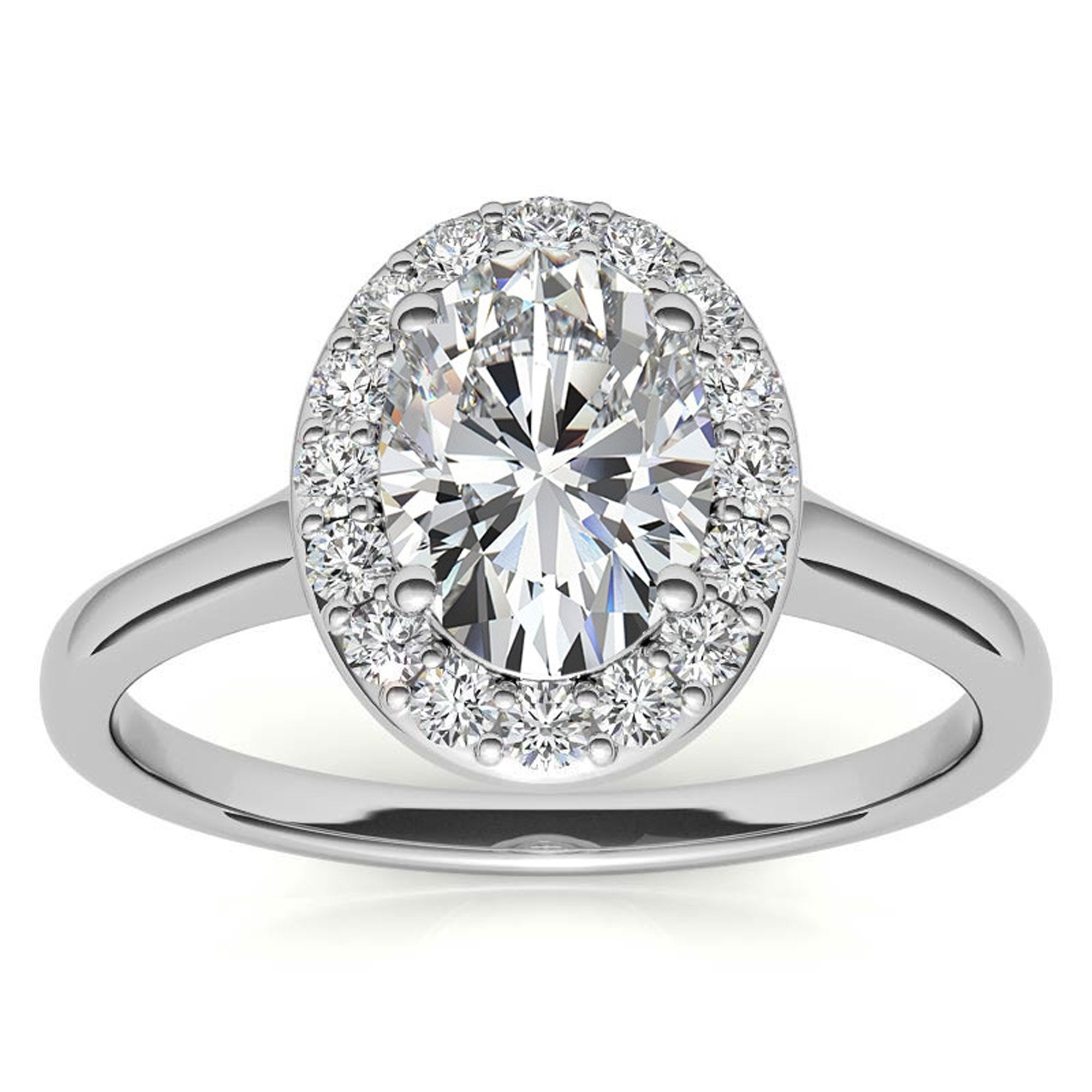 Silver Elegant white Sparkle Ring