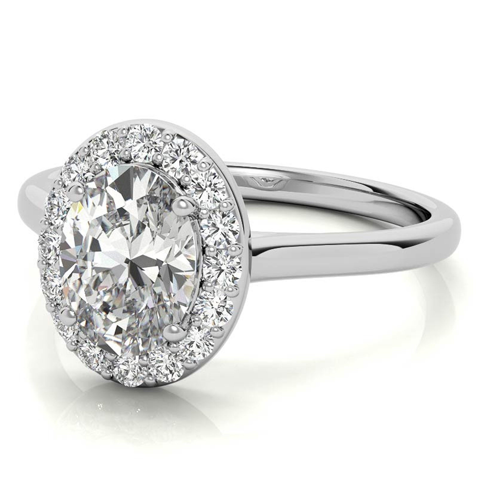 Silver Elegant white Sparkle Ring