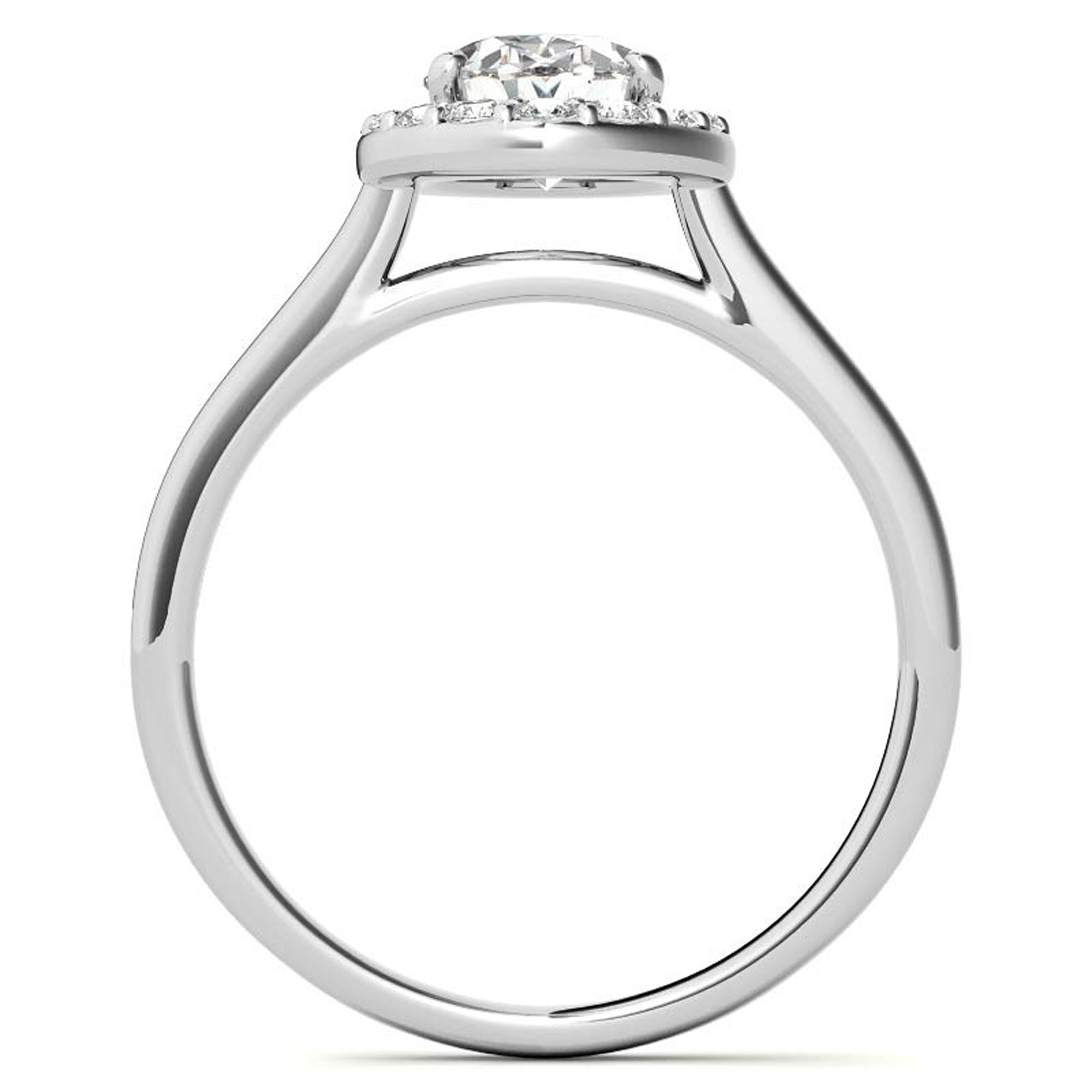 Silver Elegant white Sparkle Ring