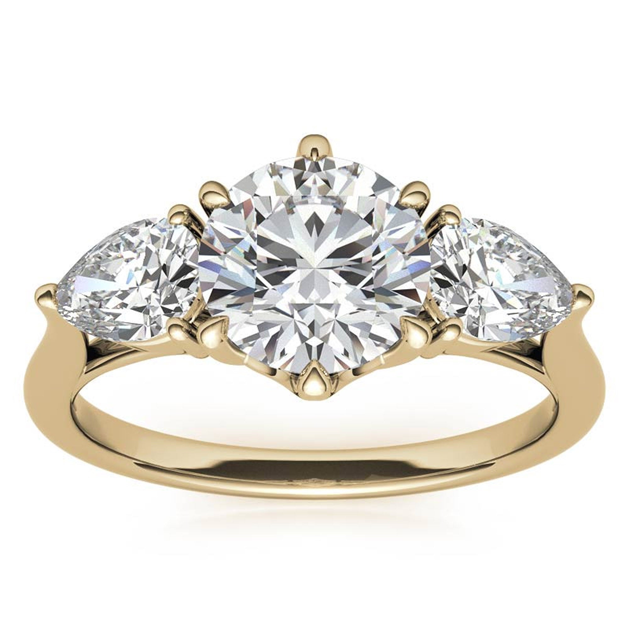 Stackable Yellow Gold Ring Set