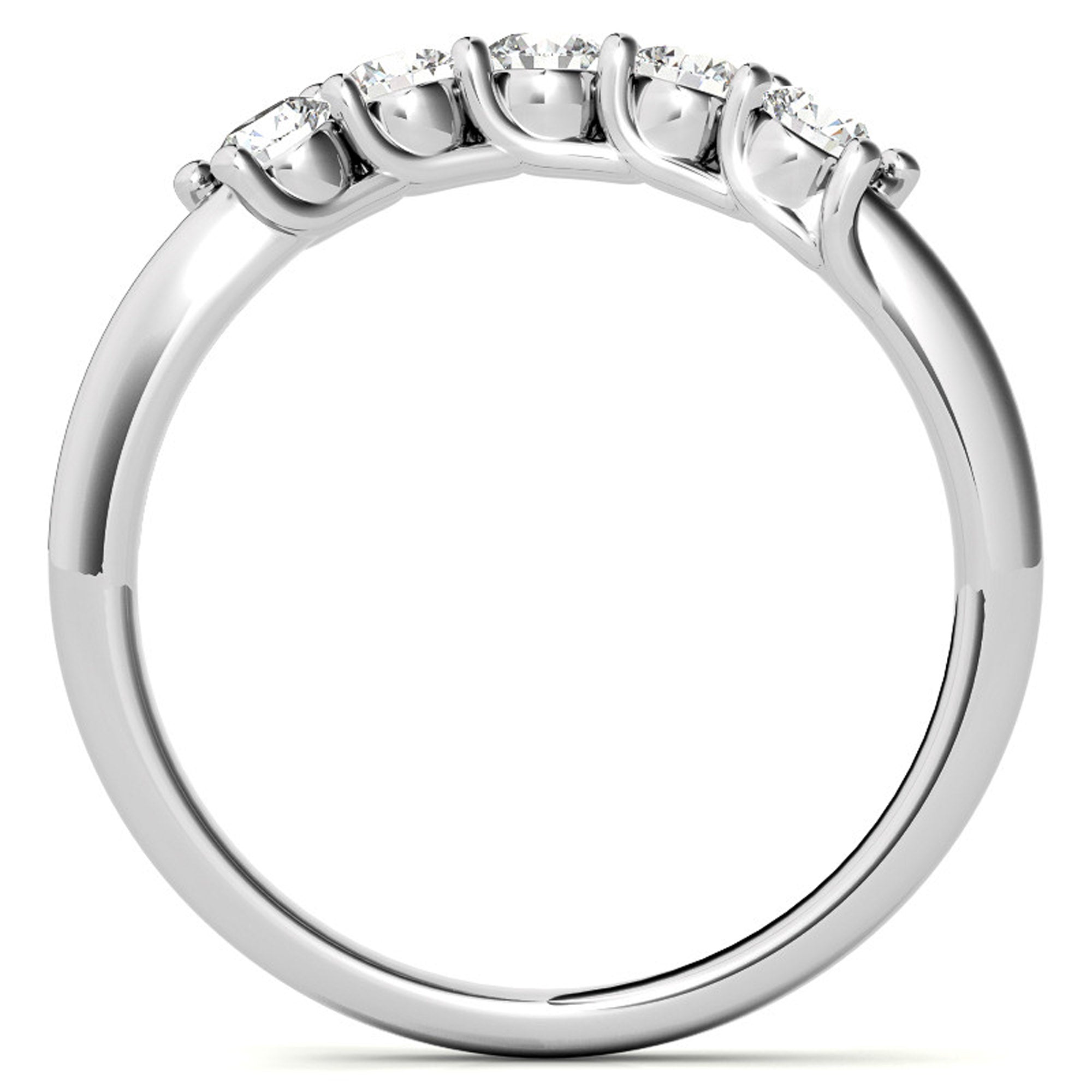 Stackable White Gold Ring Set