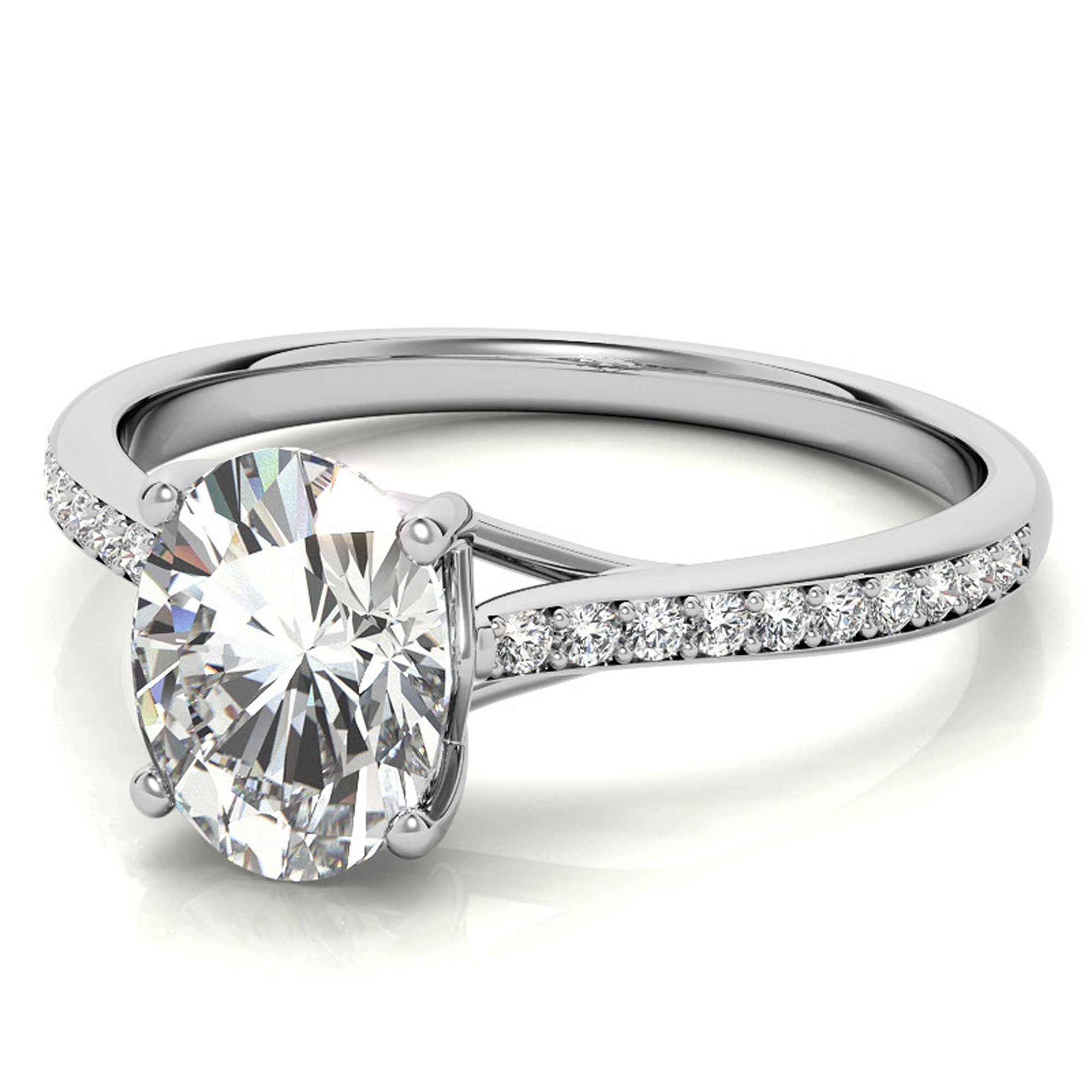 Silver Blush Radiance Ring