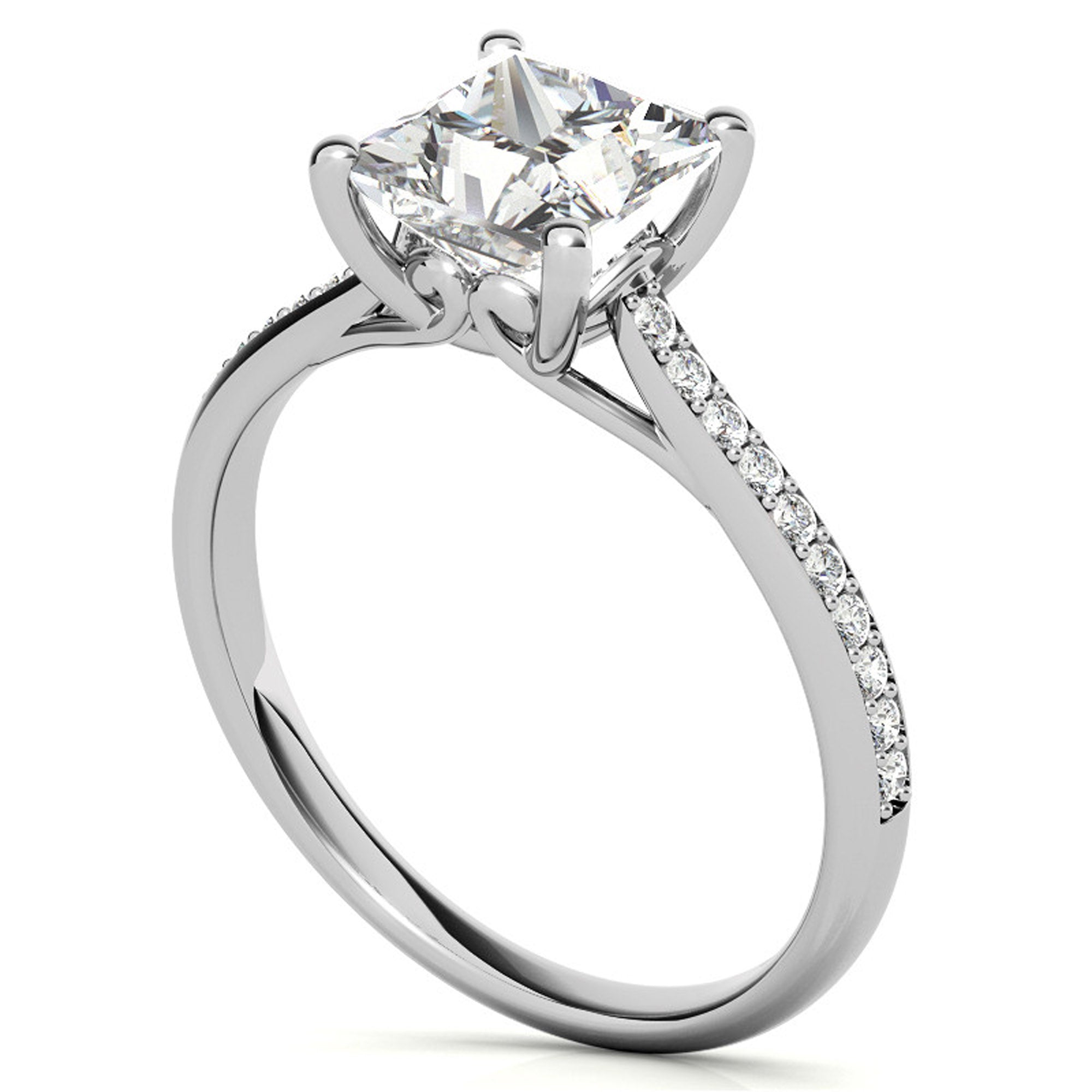 Princess Cut Solitaire Anniversary Ring
