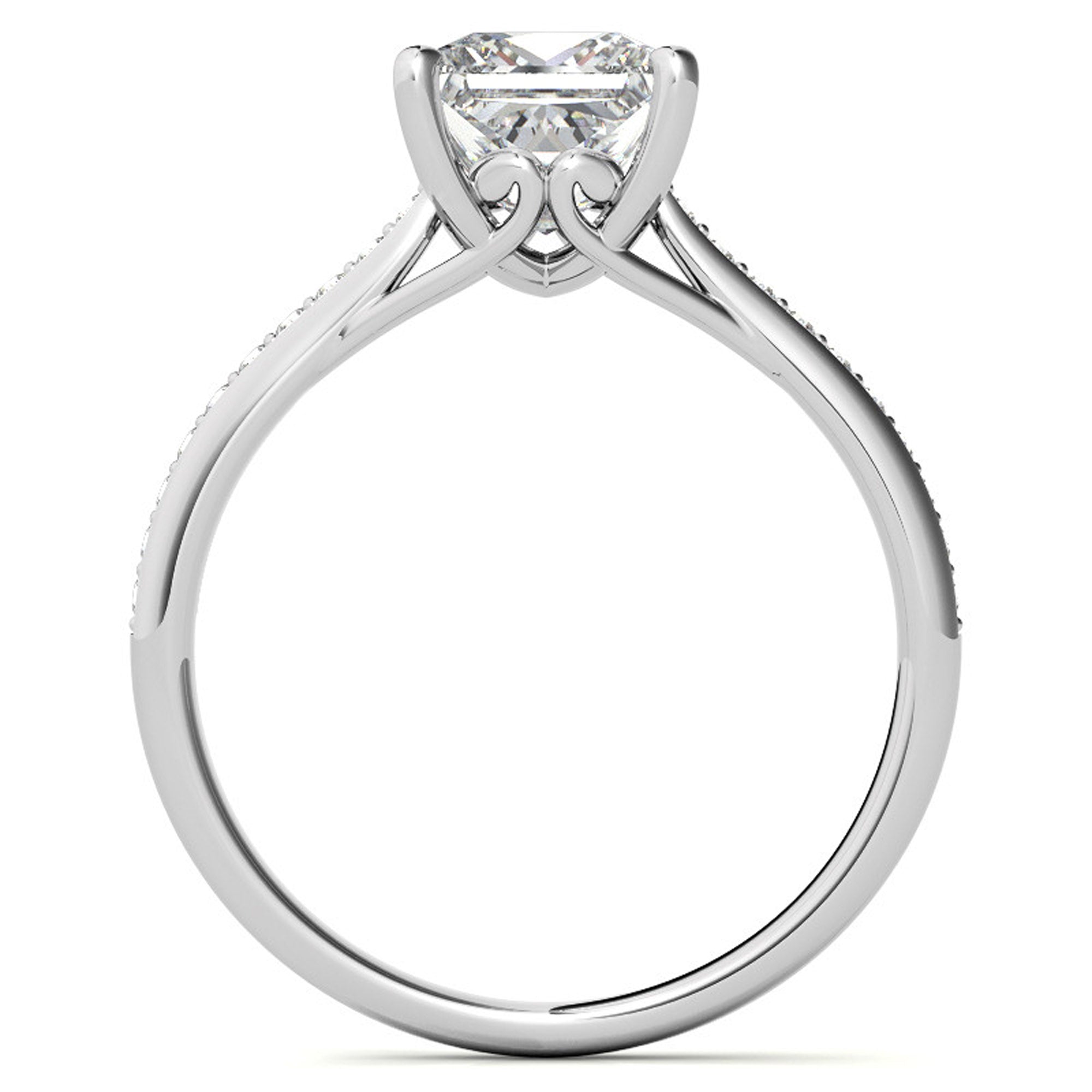 Princess Cut Solitaire Anniversary Ring